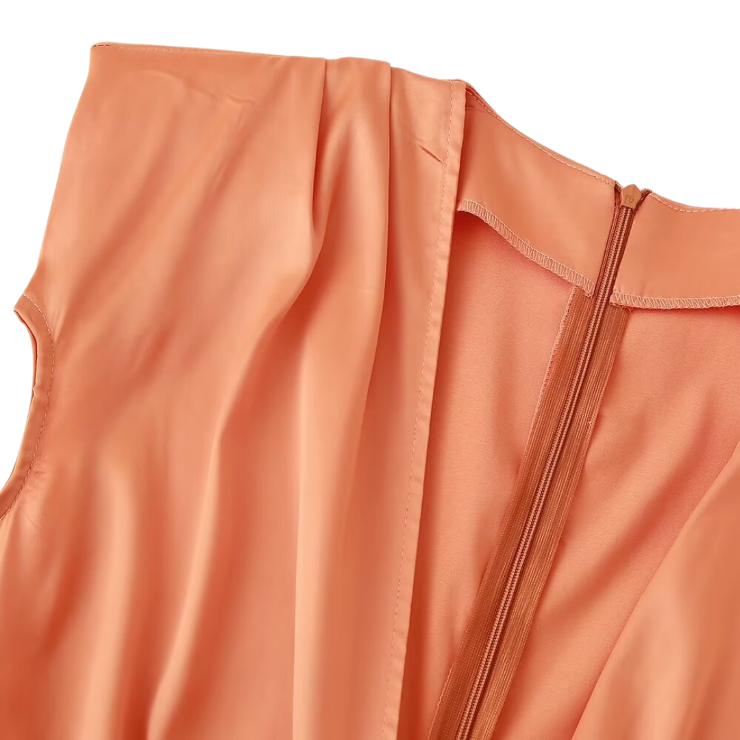 Assia™ Robe midi drapée