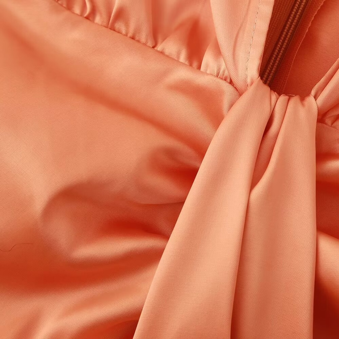 Assia™ Robe midi drapée