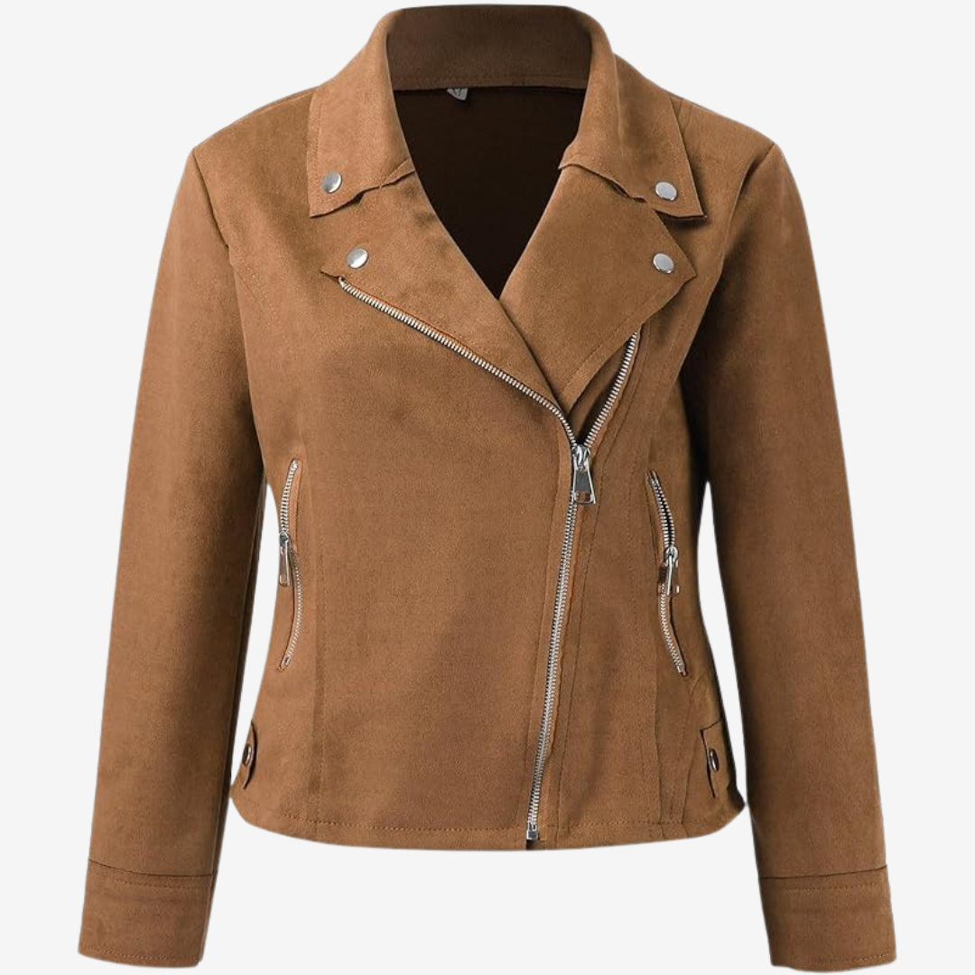 Adoria™ Veste en cuir élégante