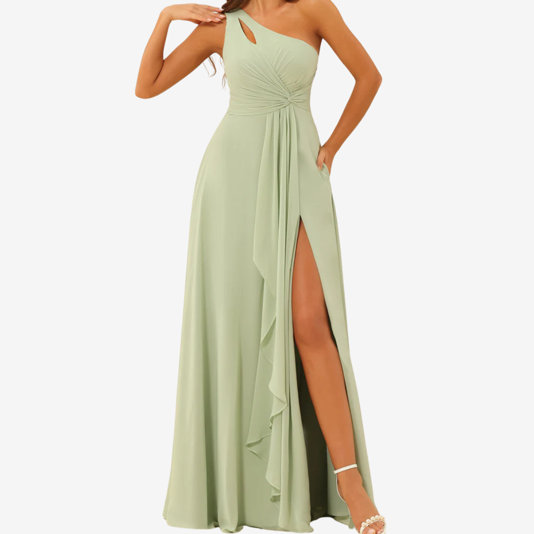 Floralie™ Asymmetrisk maxi med slids