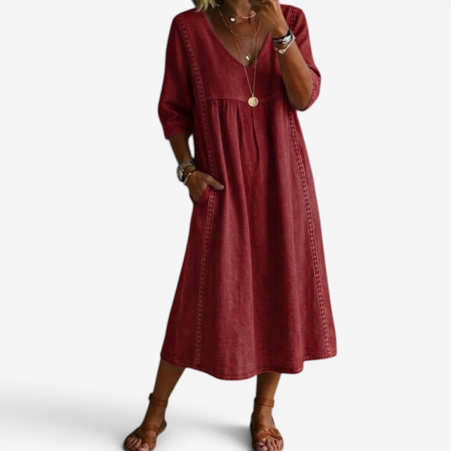Carolline™ Robe d'été brodée