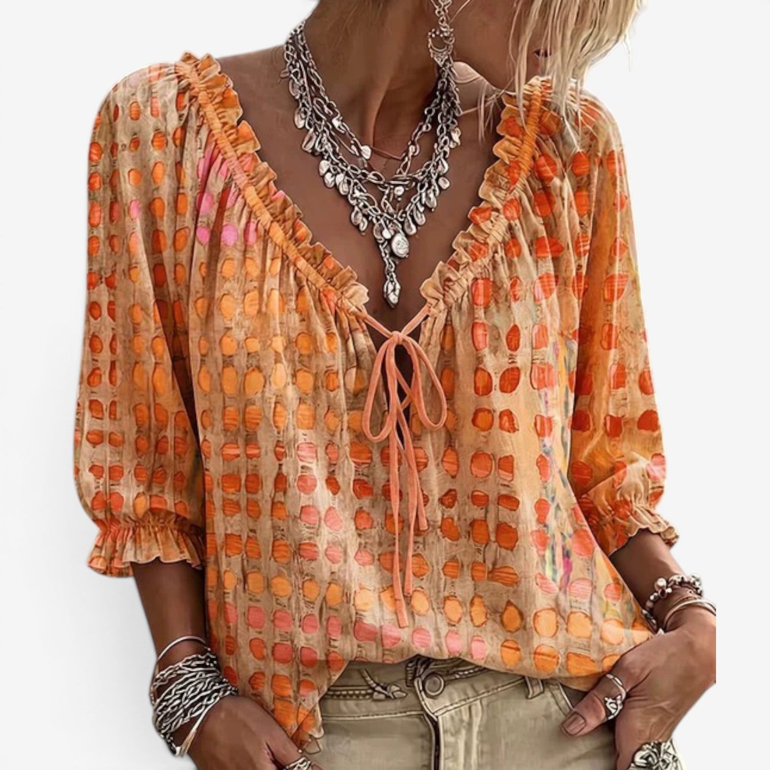 Ellena™ Blouse bohème chic