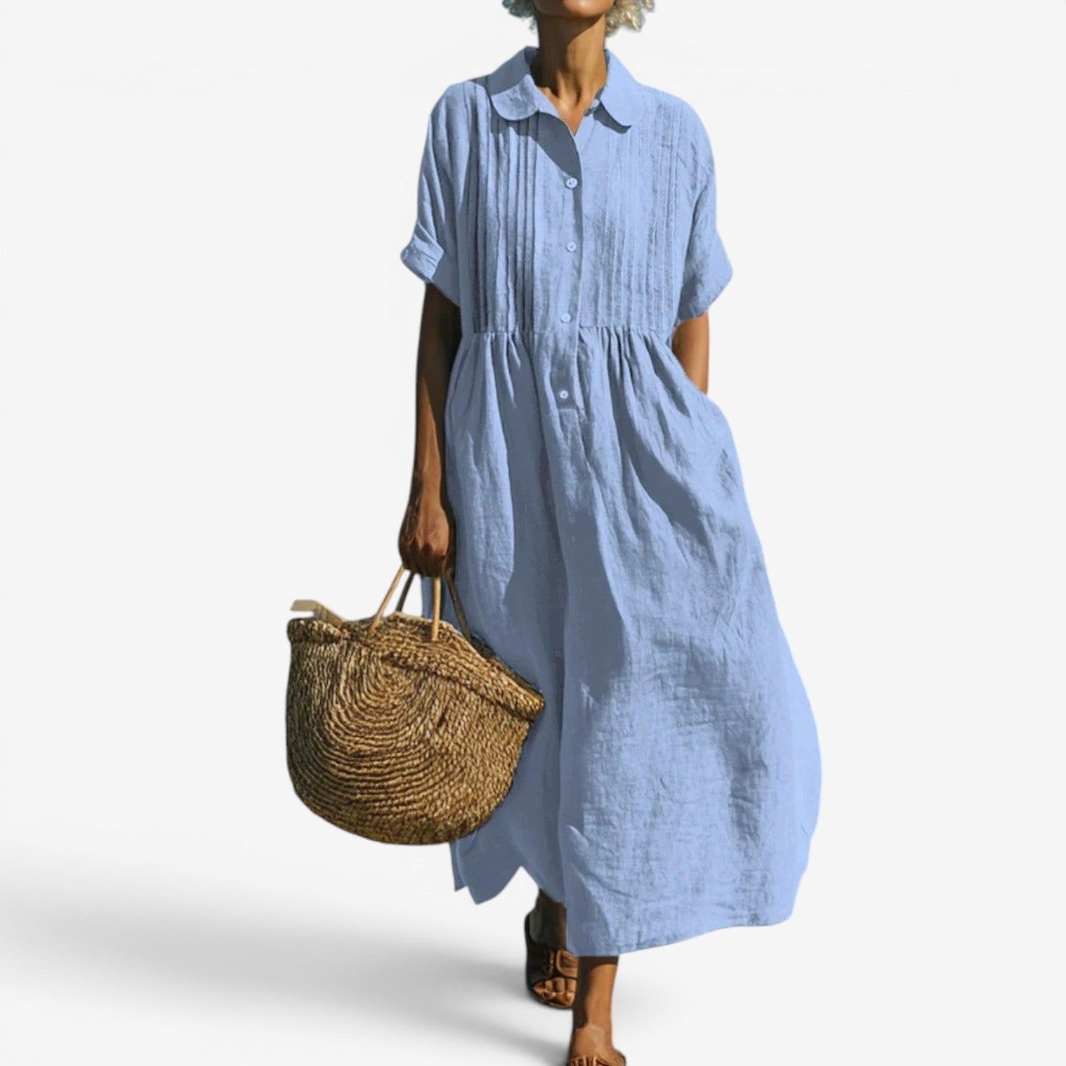 Eliana™ Robe chemise midi