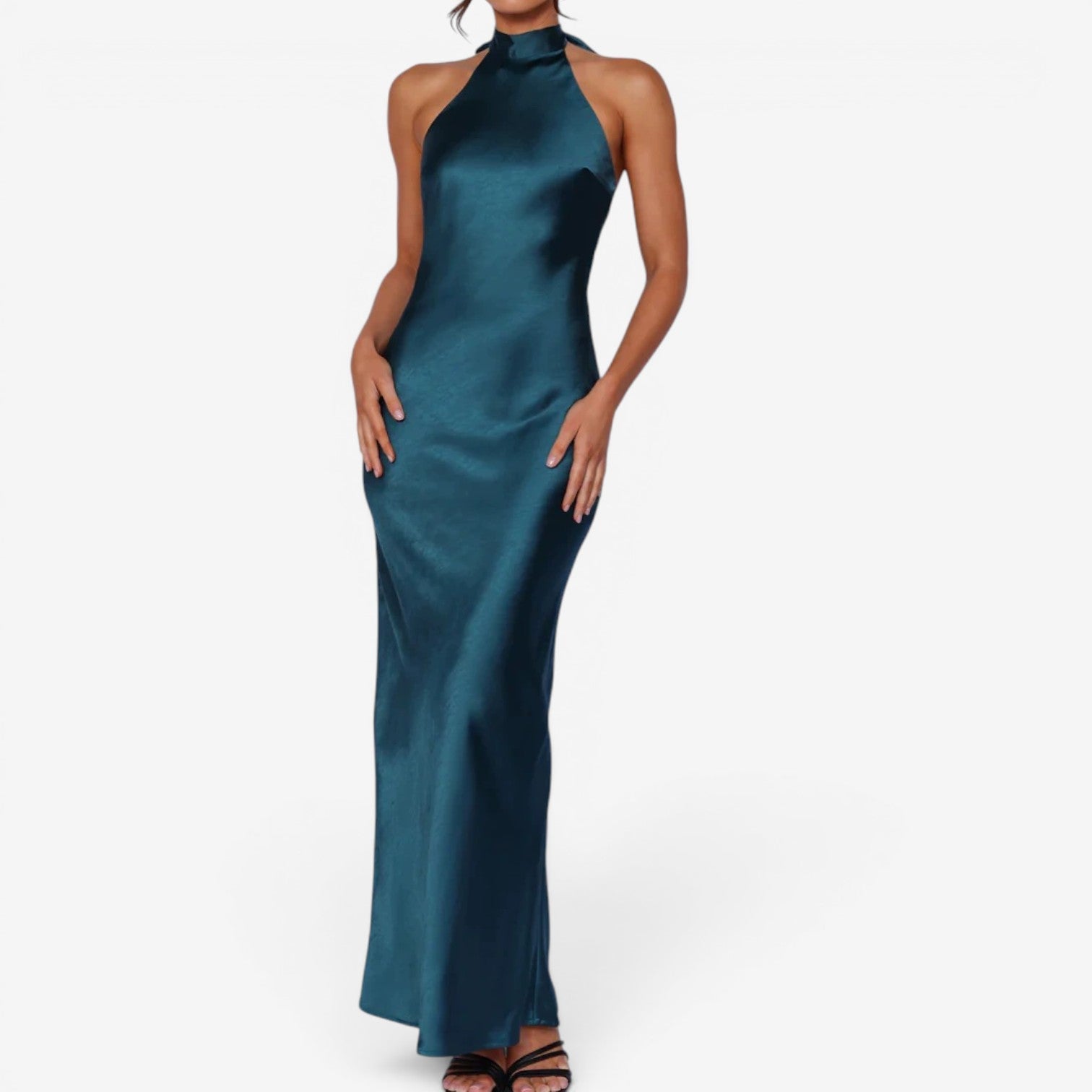 Veya™ Robe longue en satin
