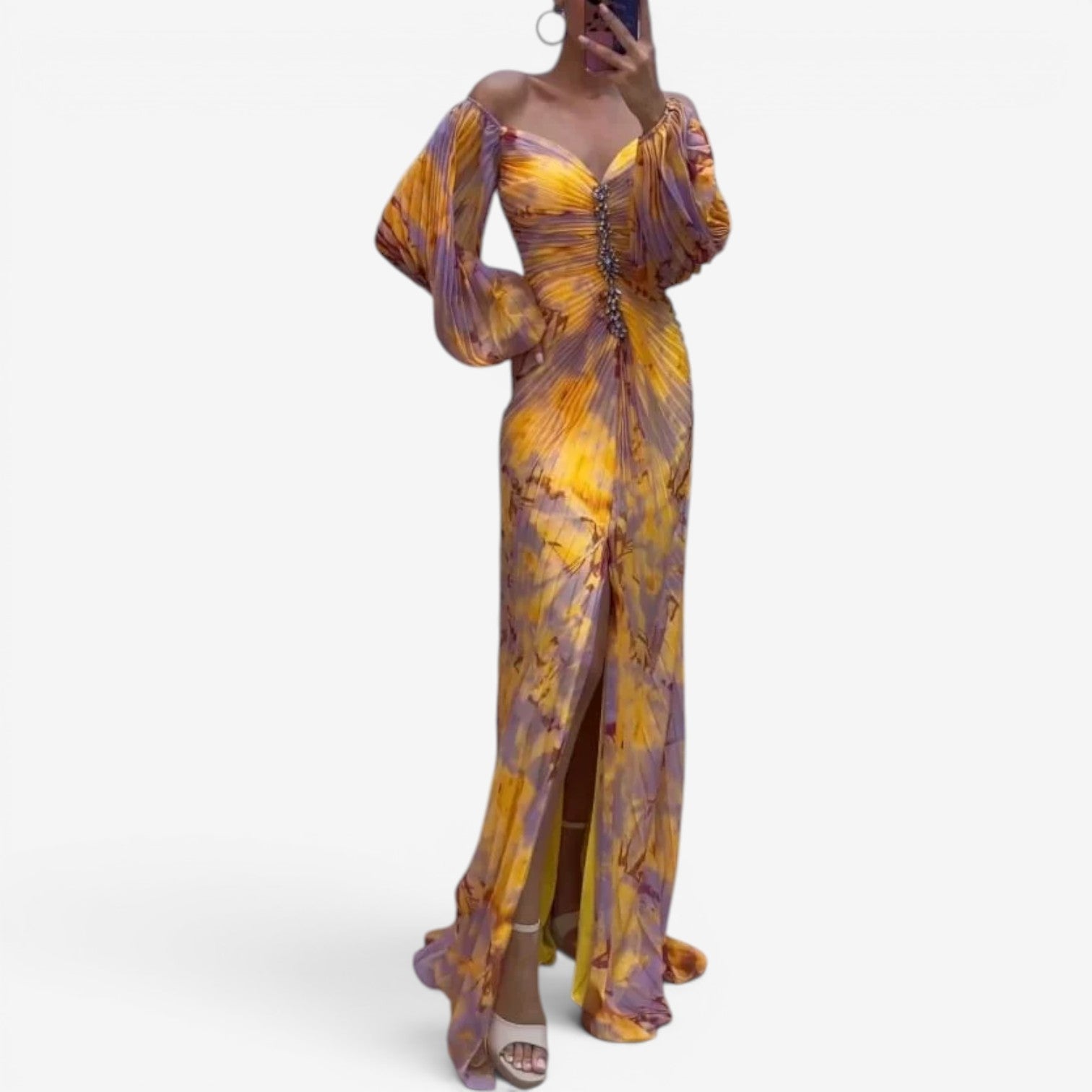 Lorei™ Robe longue imprimée