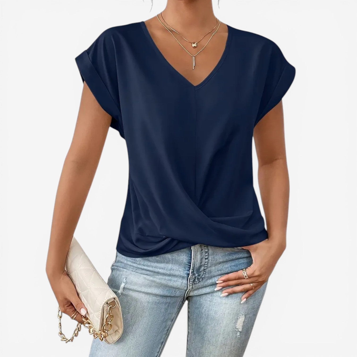 Adria™ Plisseret bluse