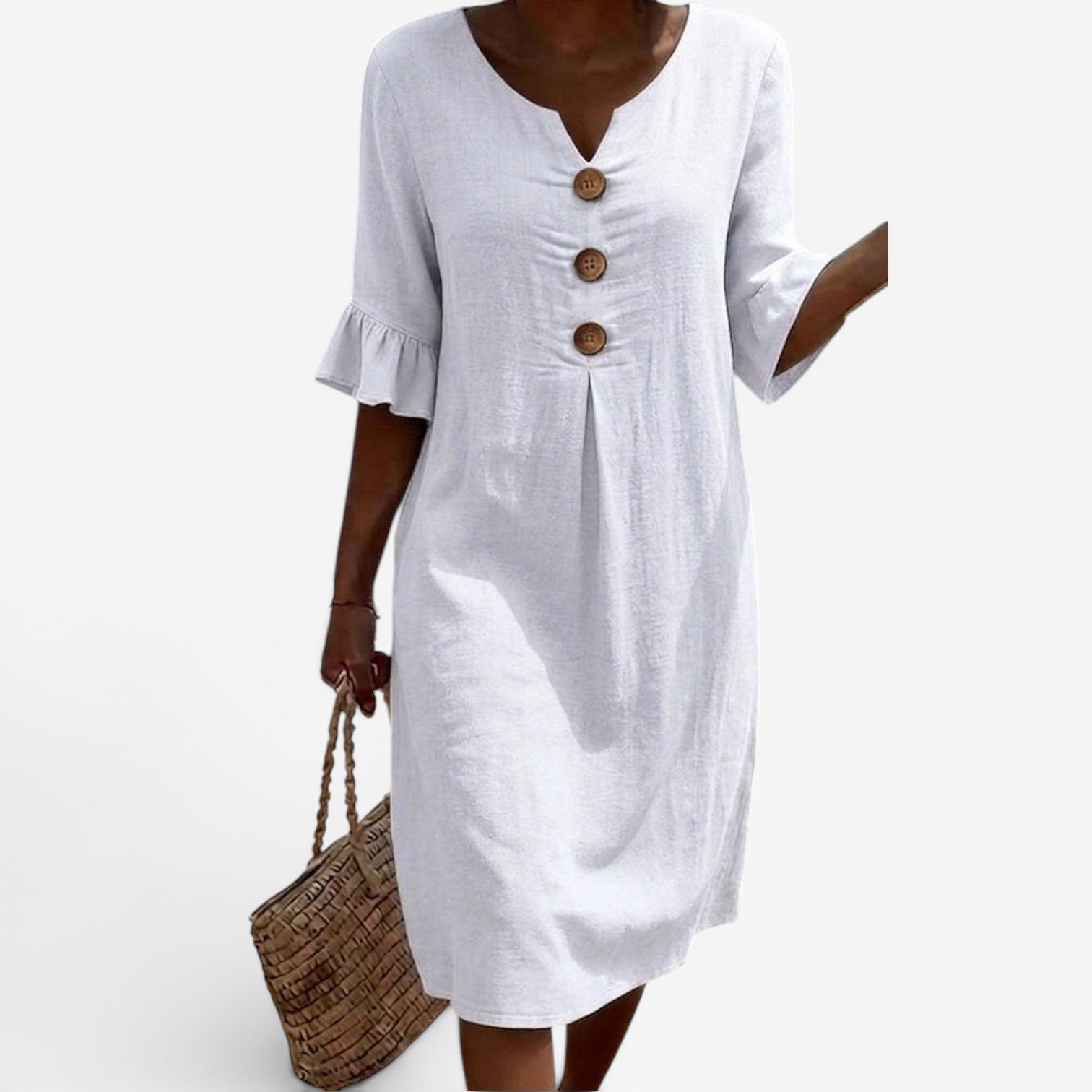 Adelaine™ Robe midi à boutons