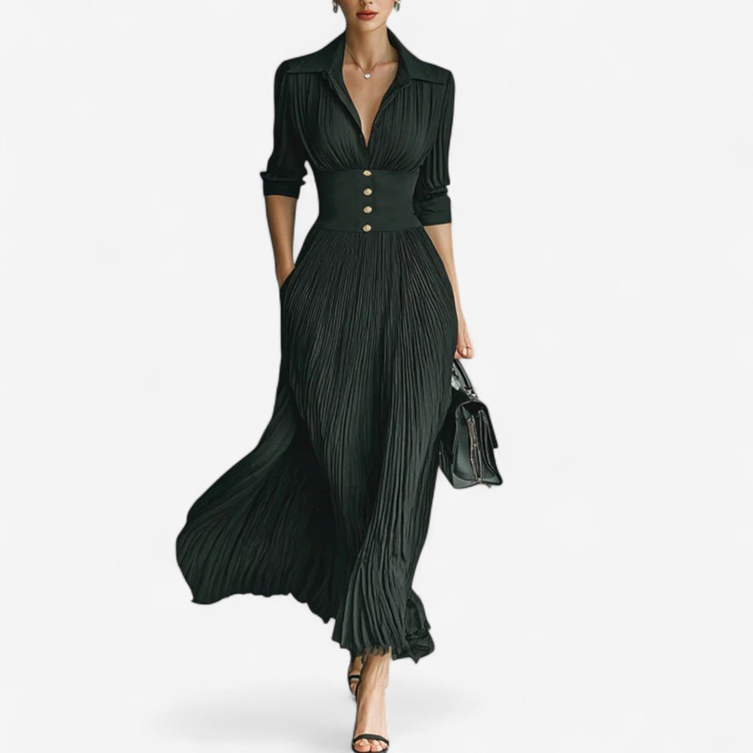 Carine™ Plisseret maxi