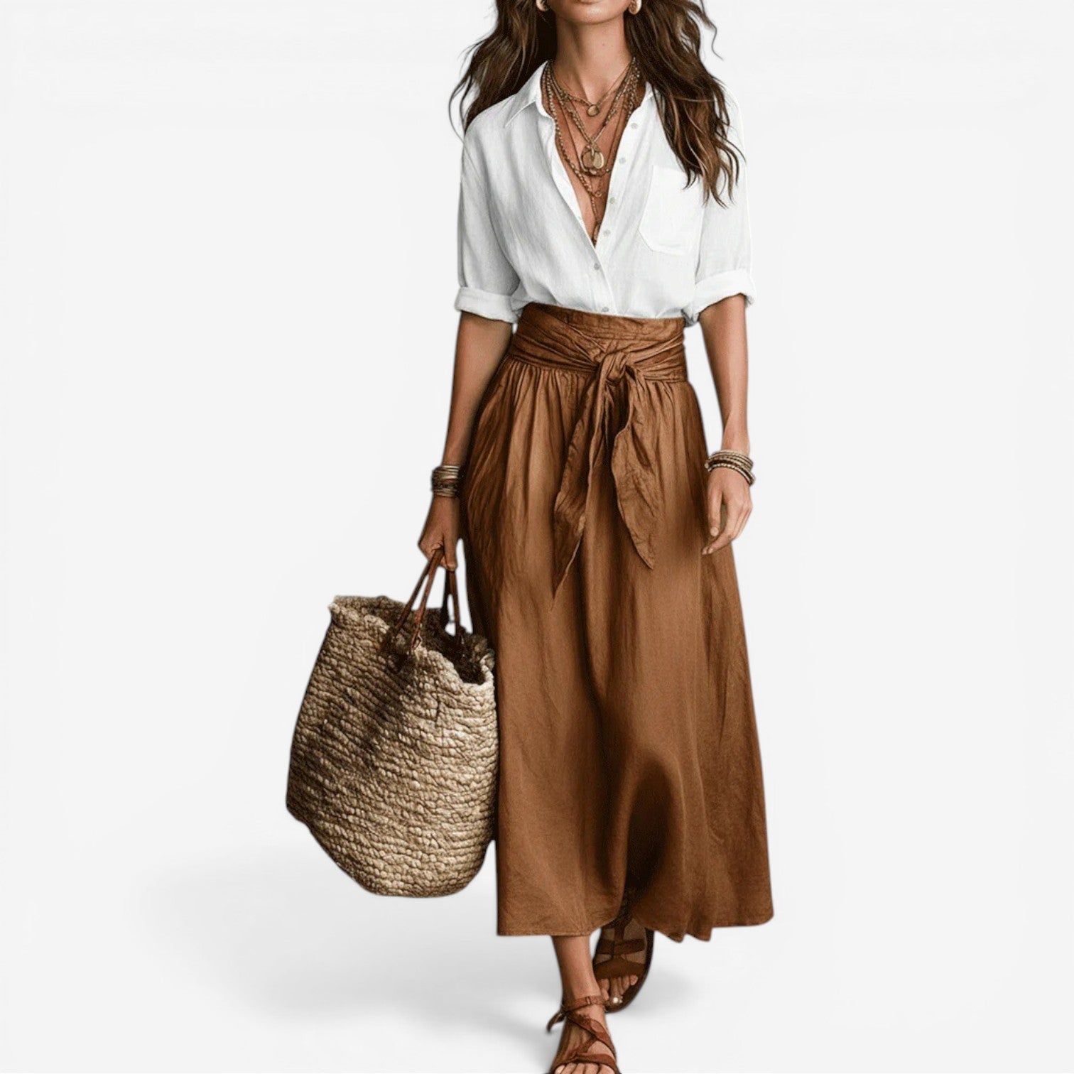 Aurea™ Ensemble jupe midi fluide