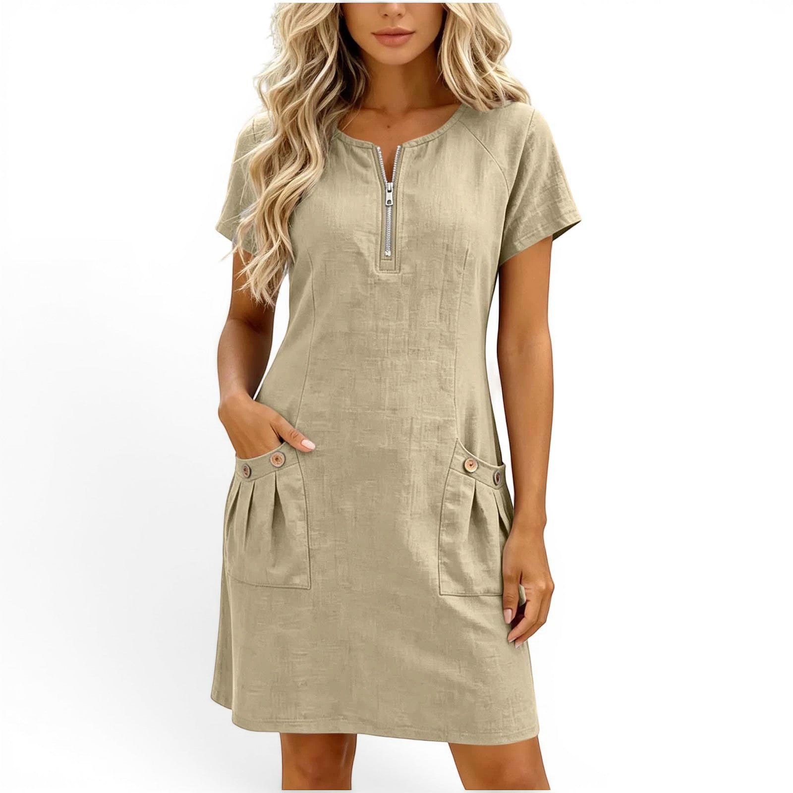 Aira™ Robe courte en lin