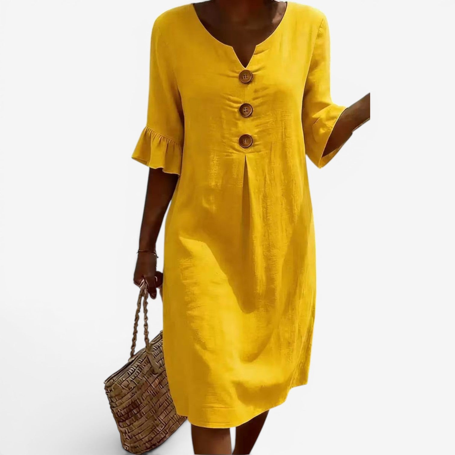 Adelaine™ Robe midi à boutons