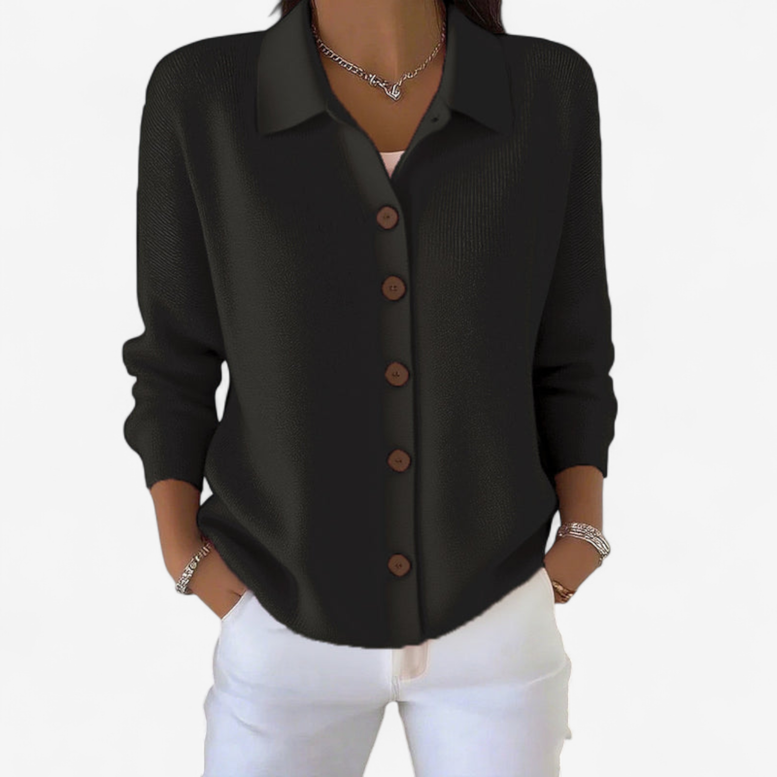 Adrienne™ Elegant blazer med knapper
