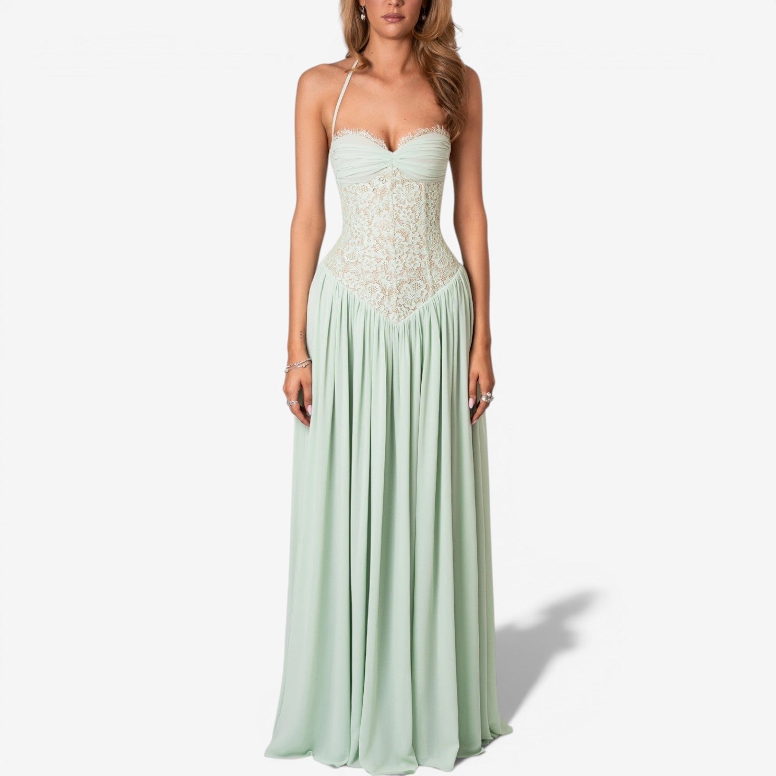 Audriana™ Robe longue en mousseline