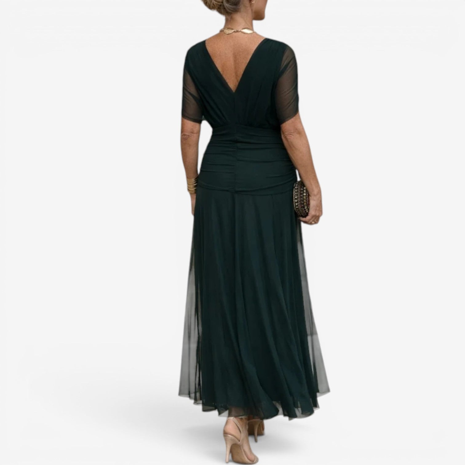 Karylle™ Robe longue en mousseline