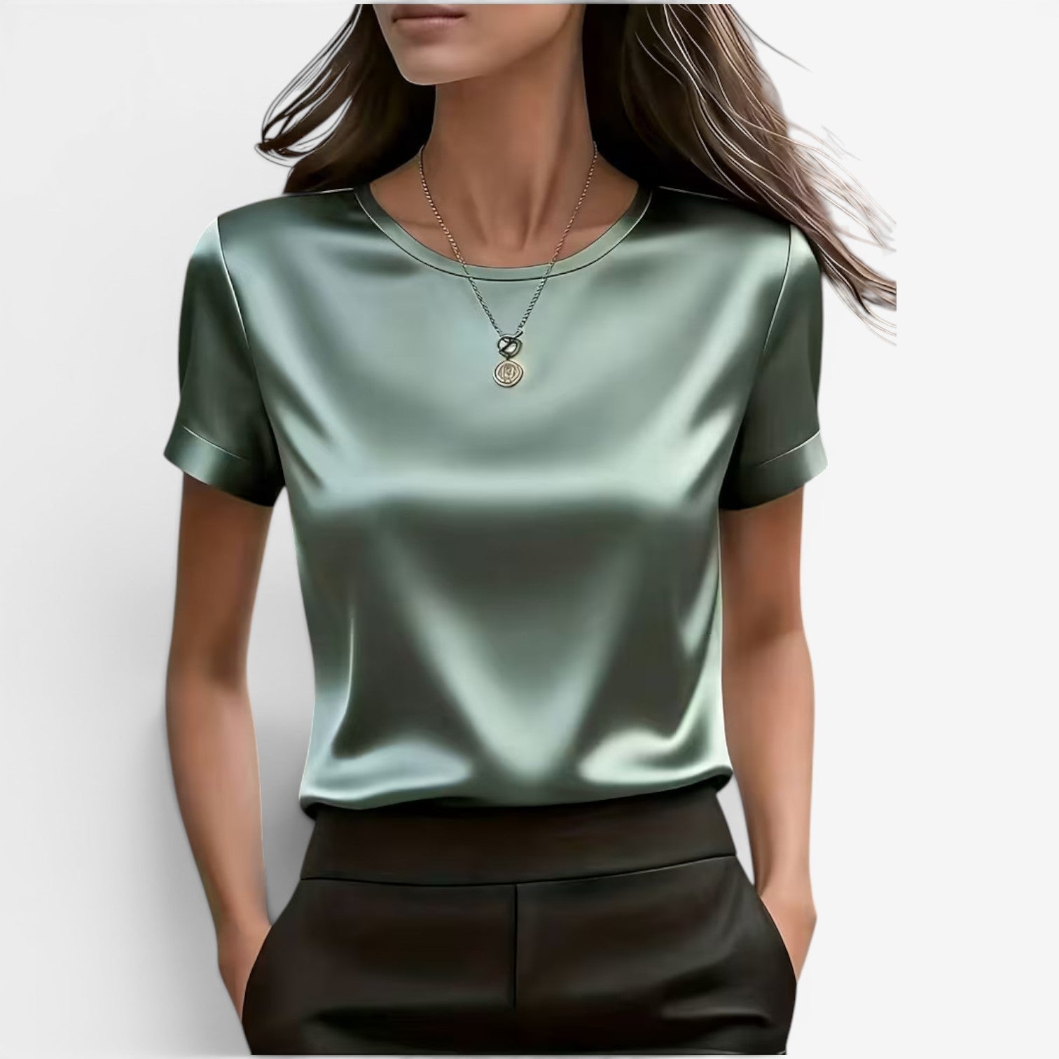 Adina™ T-shirt élégant en satin