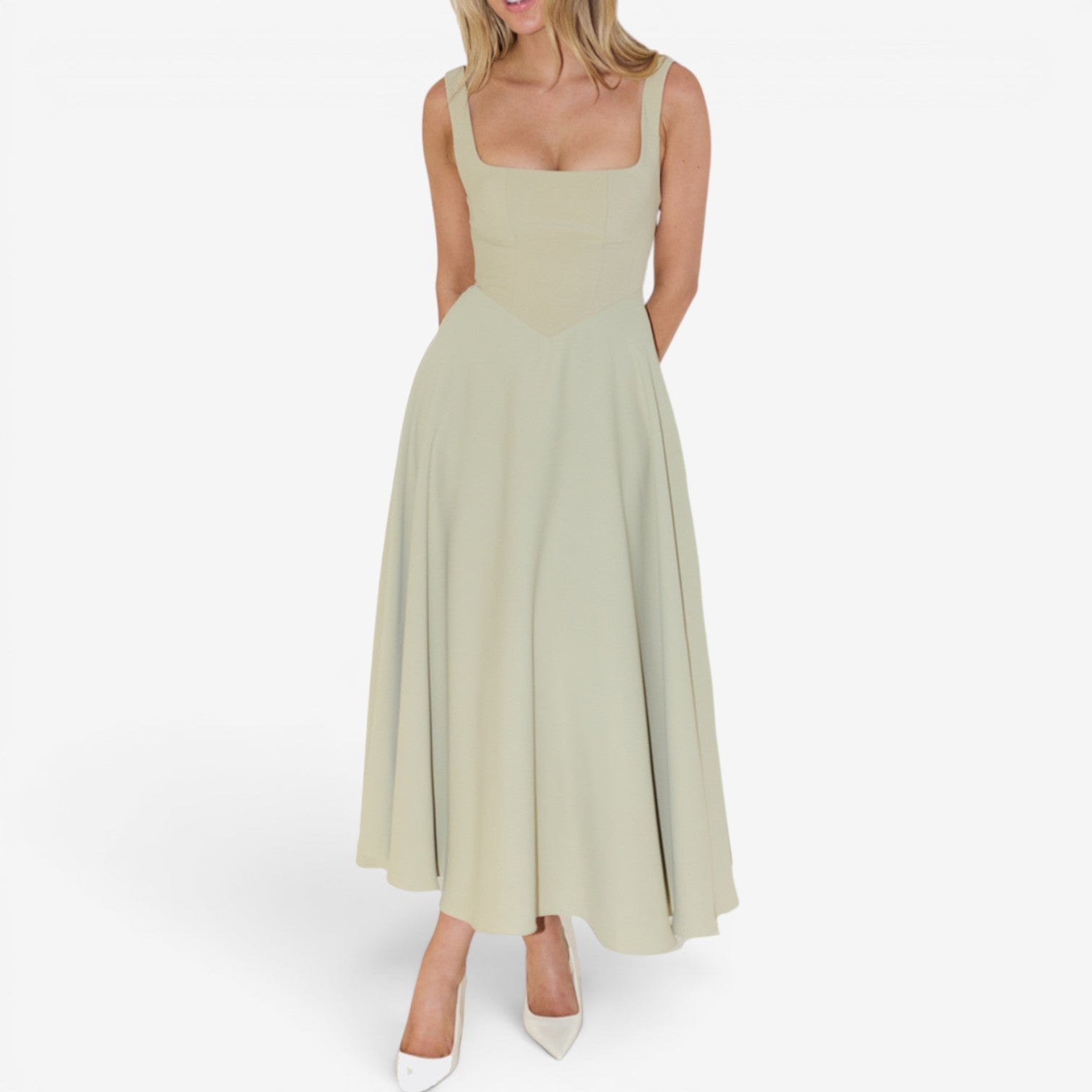 Louisa™ Robe midi évasée