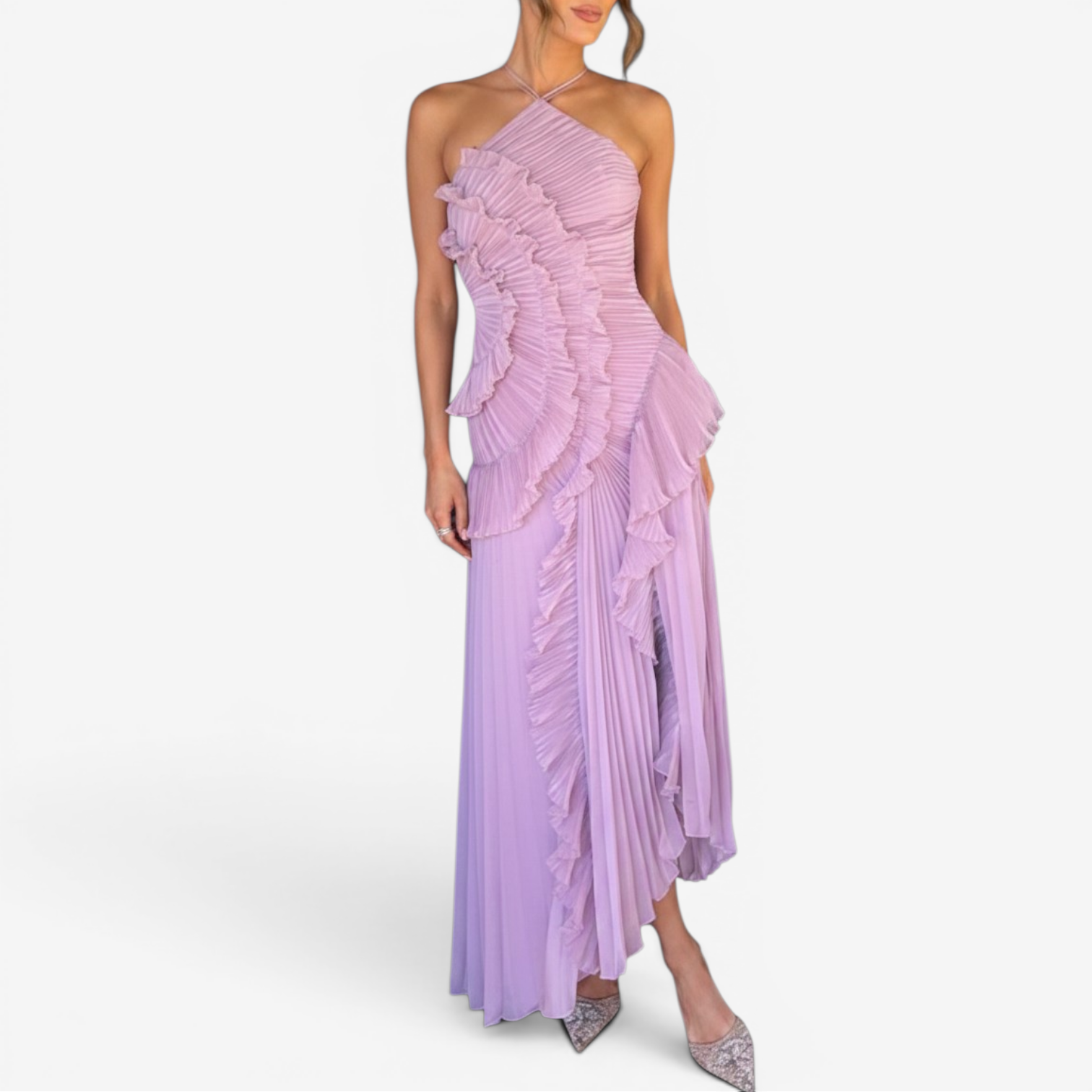 Amora™ Robe longue plissée