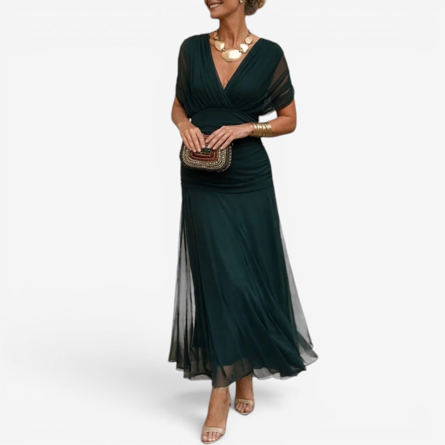 Karylle™ Robe longue en mousseline