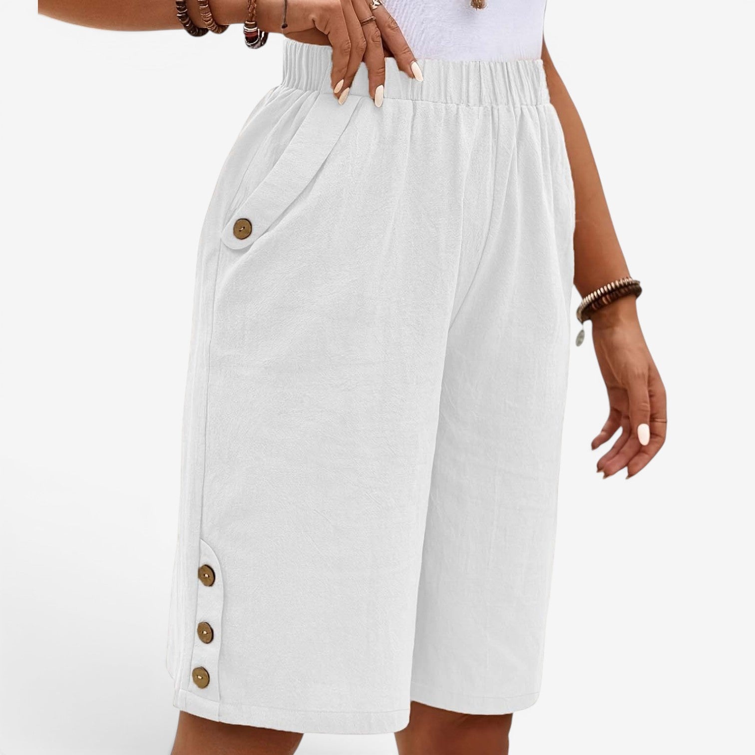 Gianne™ Pantalon capri en lin