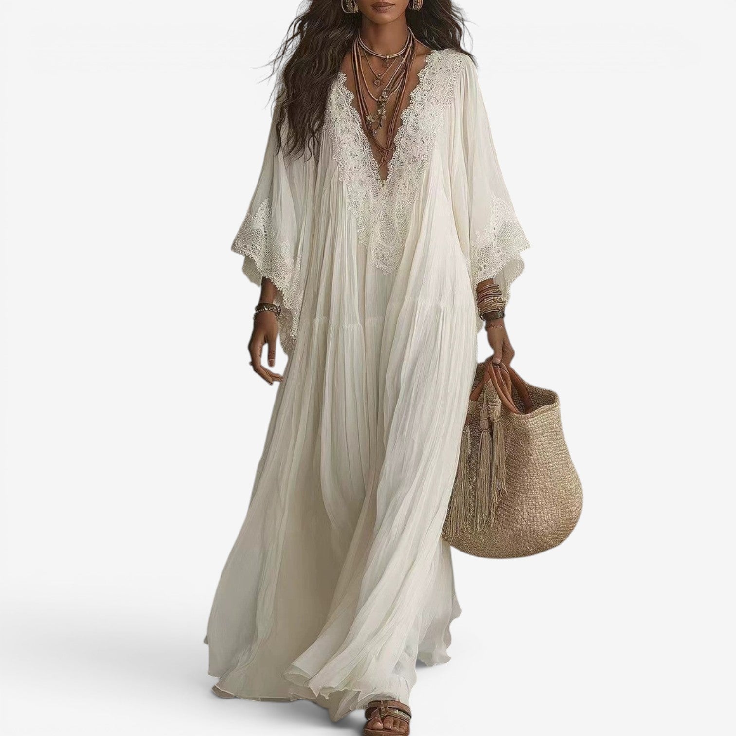 Abby™ Robe caftan longue