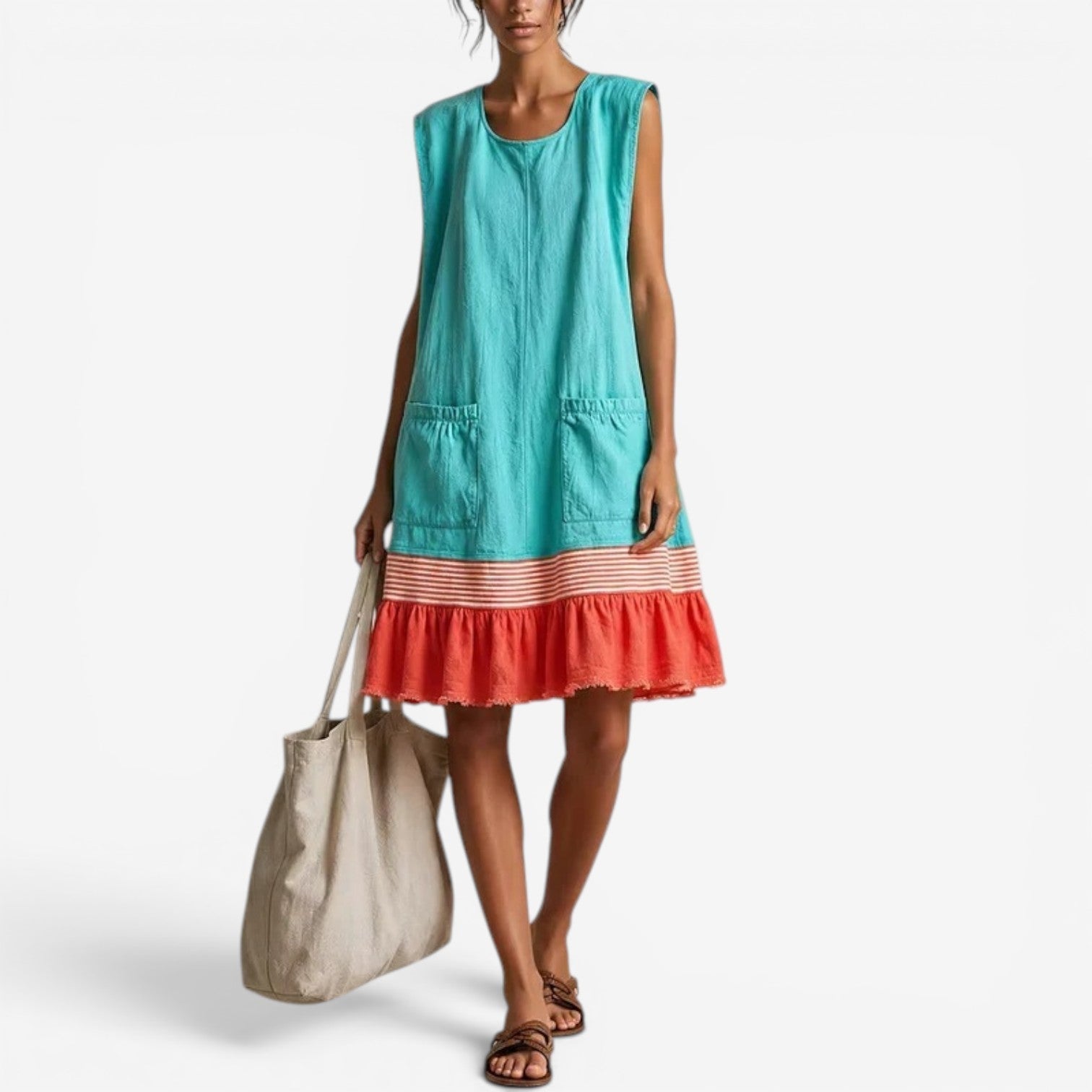 Hellea™ Robe courte sans manches