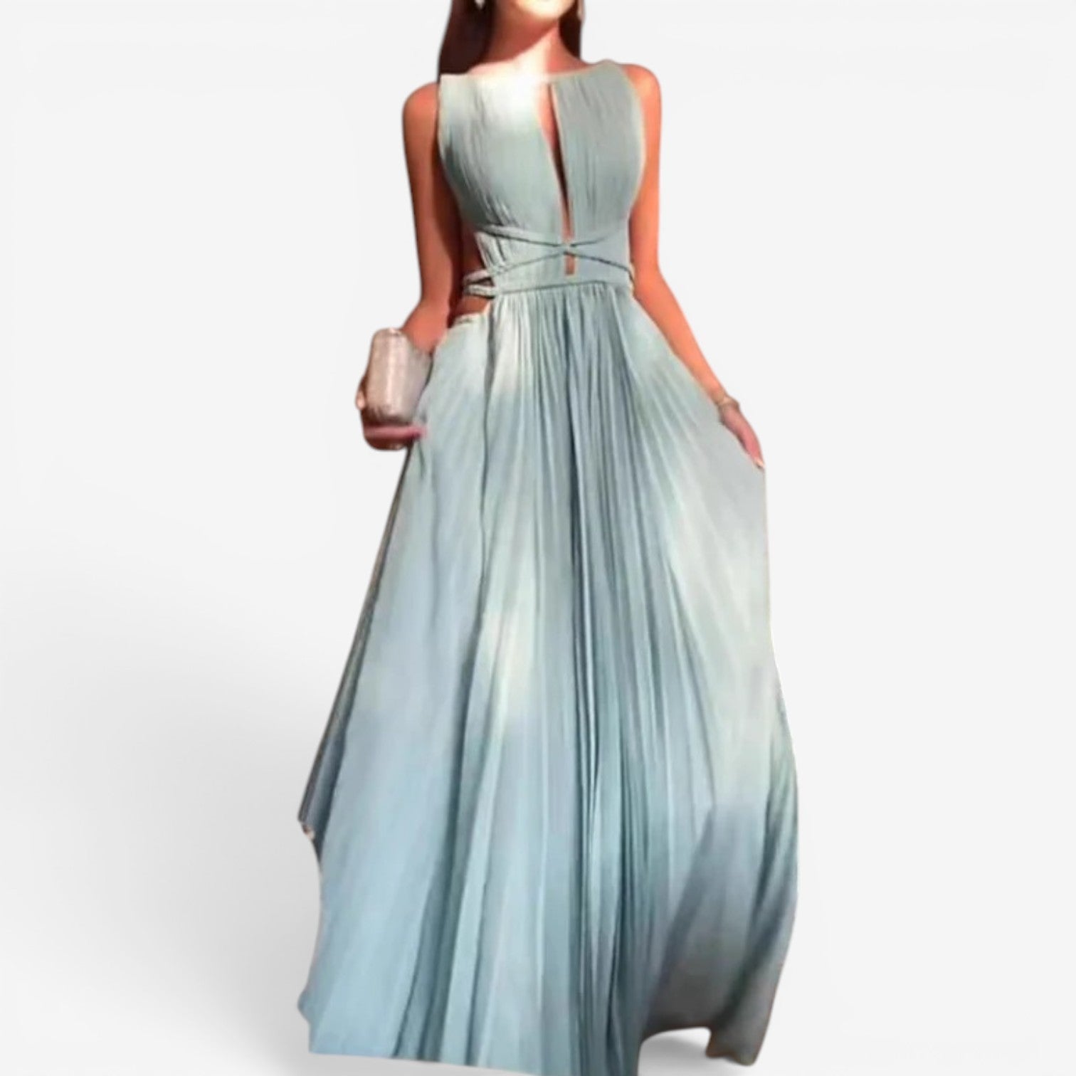 Selah™ Robe longue plissée