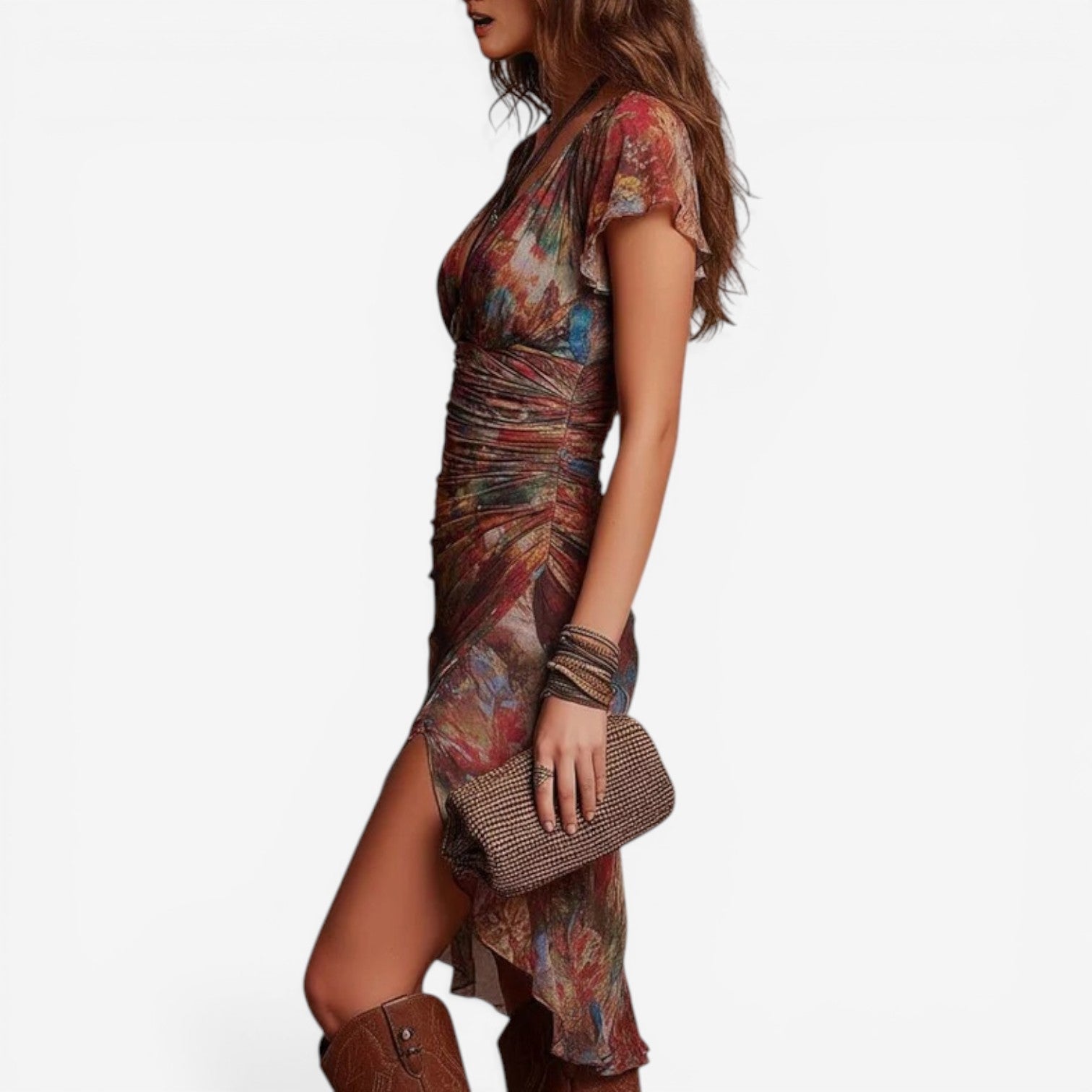 Salina™ Robe midi drapée