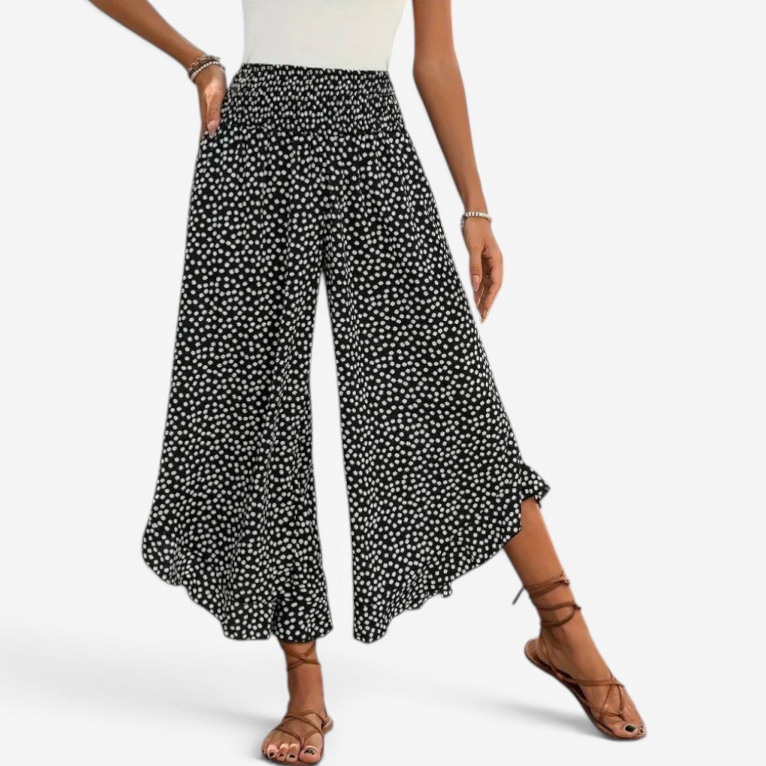 Ceffy™ Pantalon à jambes larges