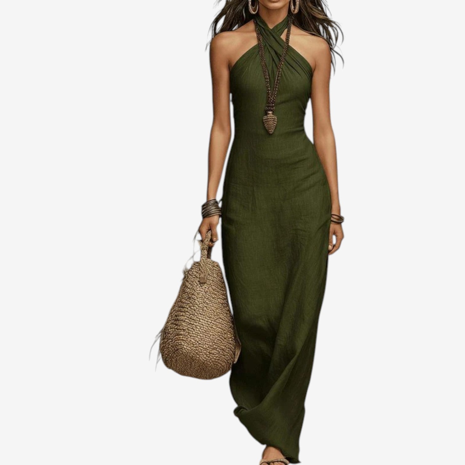Cathleen™ Robe à encolure croisée