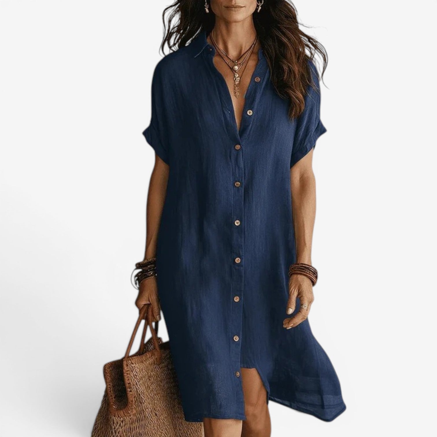 Jenny™ Robe chemisier en lin