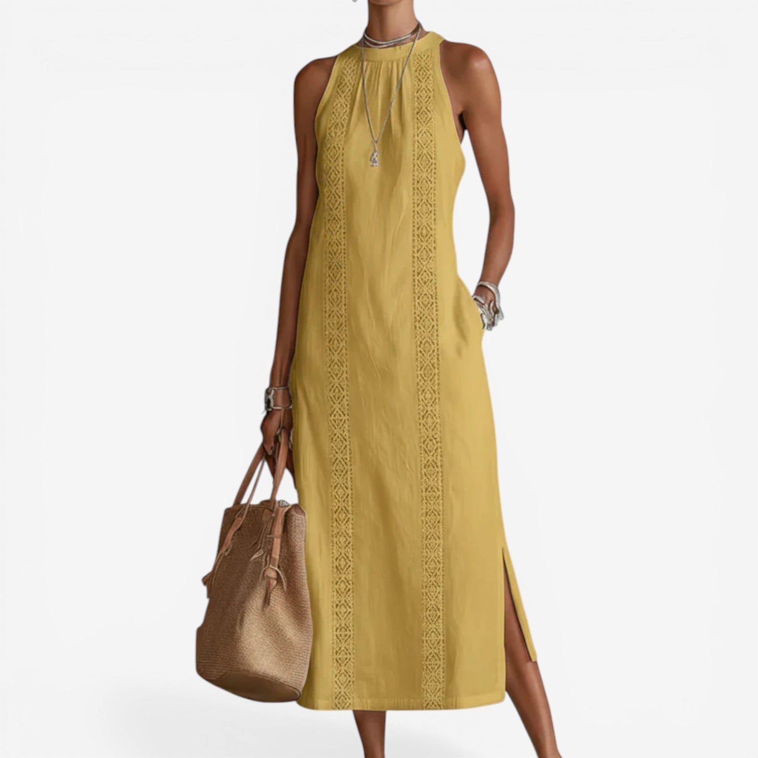 Althea™ robe midi minimaliste