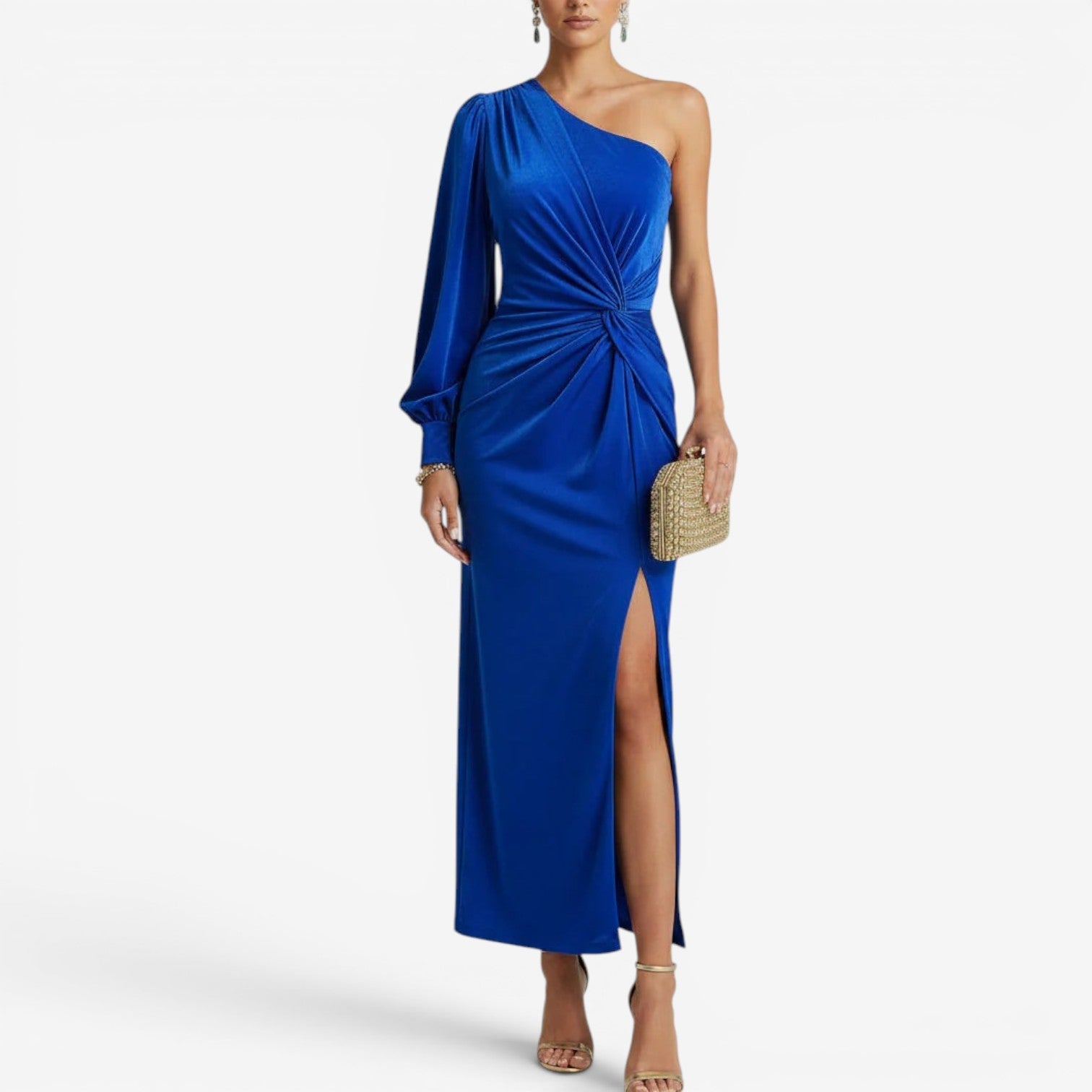 Yasmine™ Robe maxi asymétrique