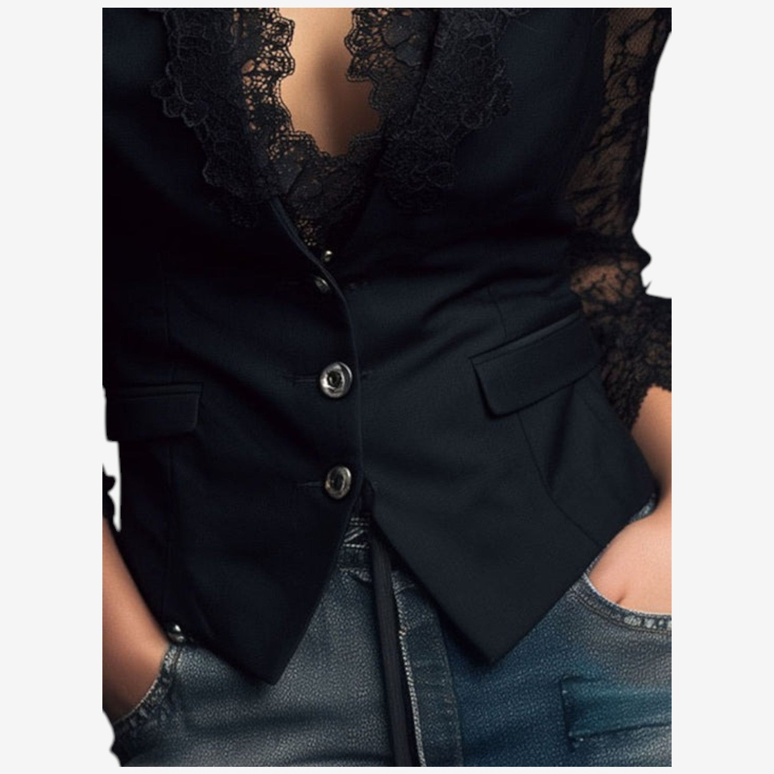 Arianna™ Elegant vest med udskæring