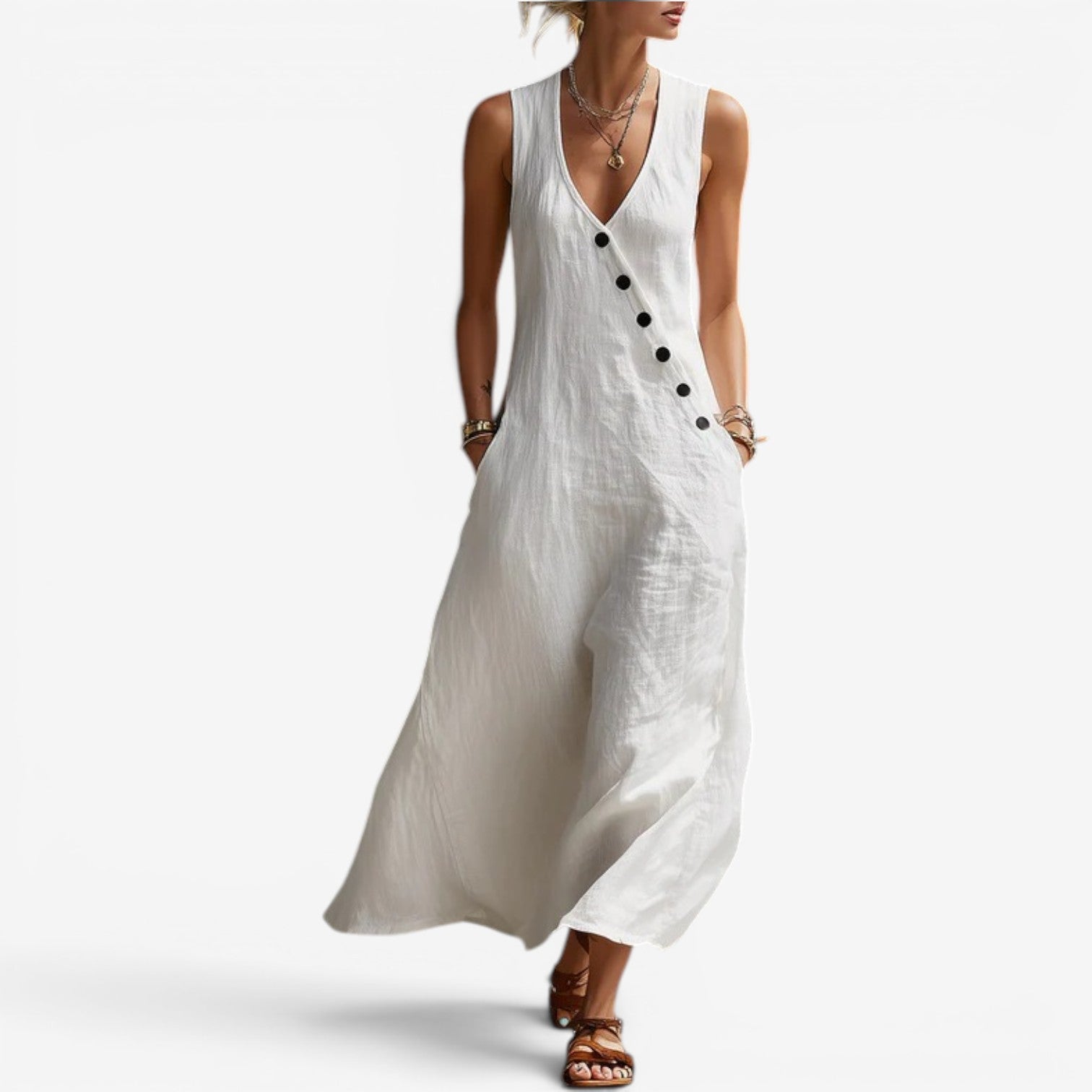 Jannah™ Robe maxi sans manches