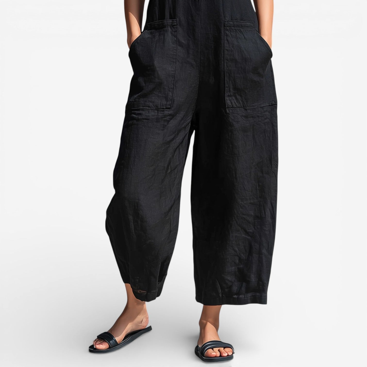 Adoracion™ Combinaison en lin à jambes larges