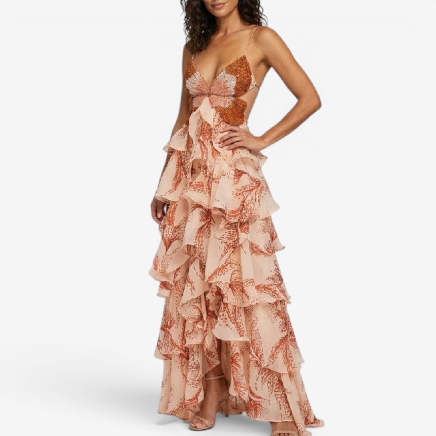 Ynna™ Robe longue imprimée