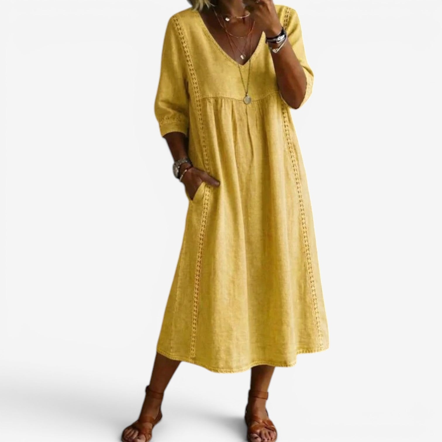 Carolline™ Robe d'été brodée