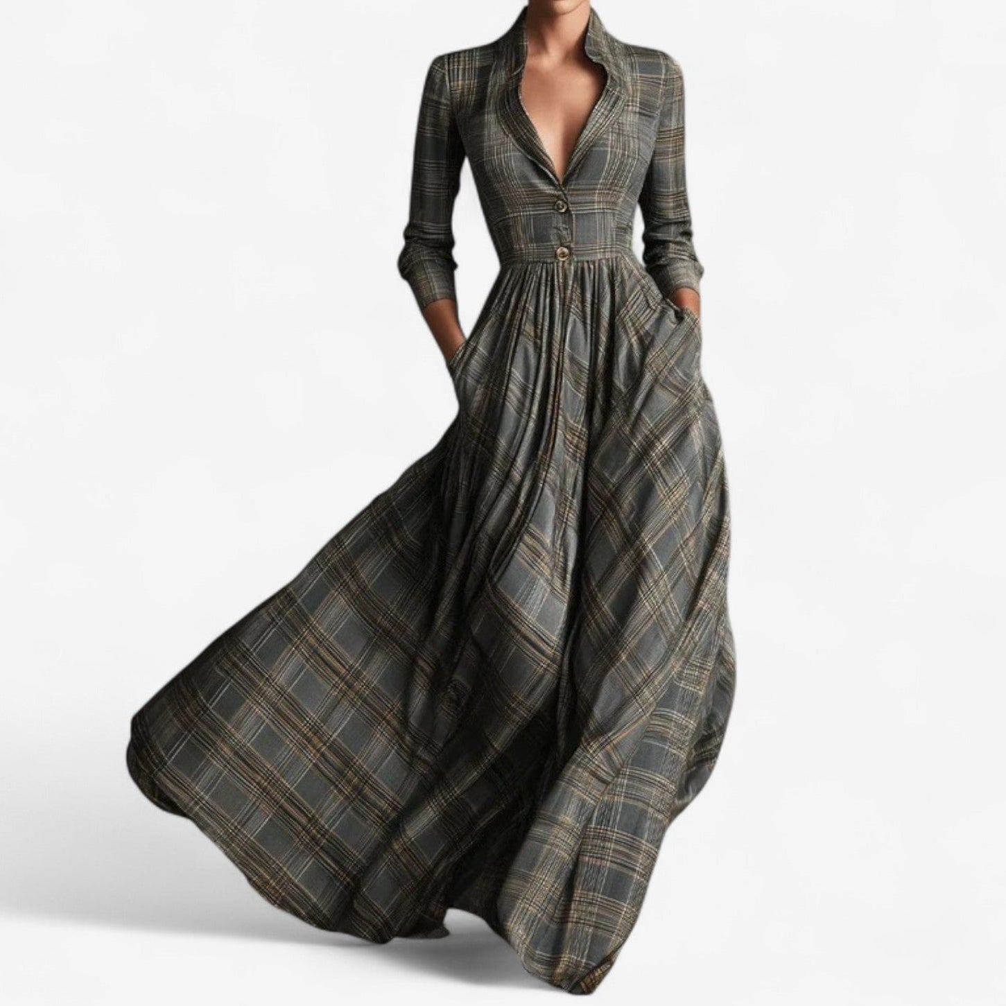Laila™ Elegant ternet kjole
