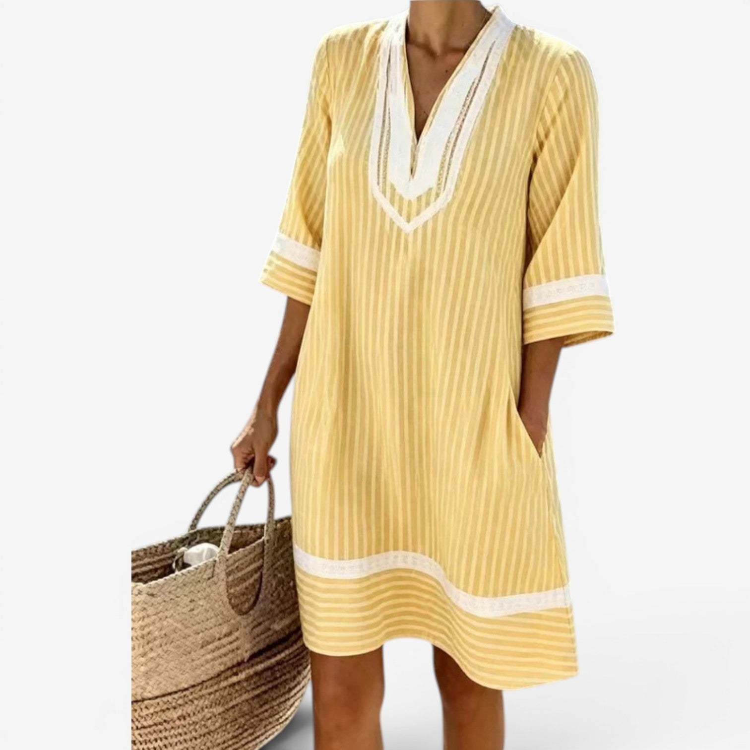 Kirsten™ Robe tunique rayée