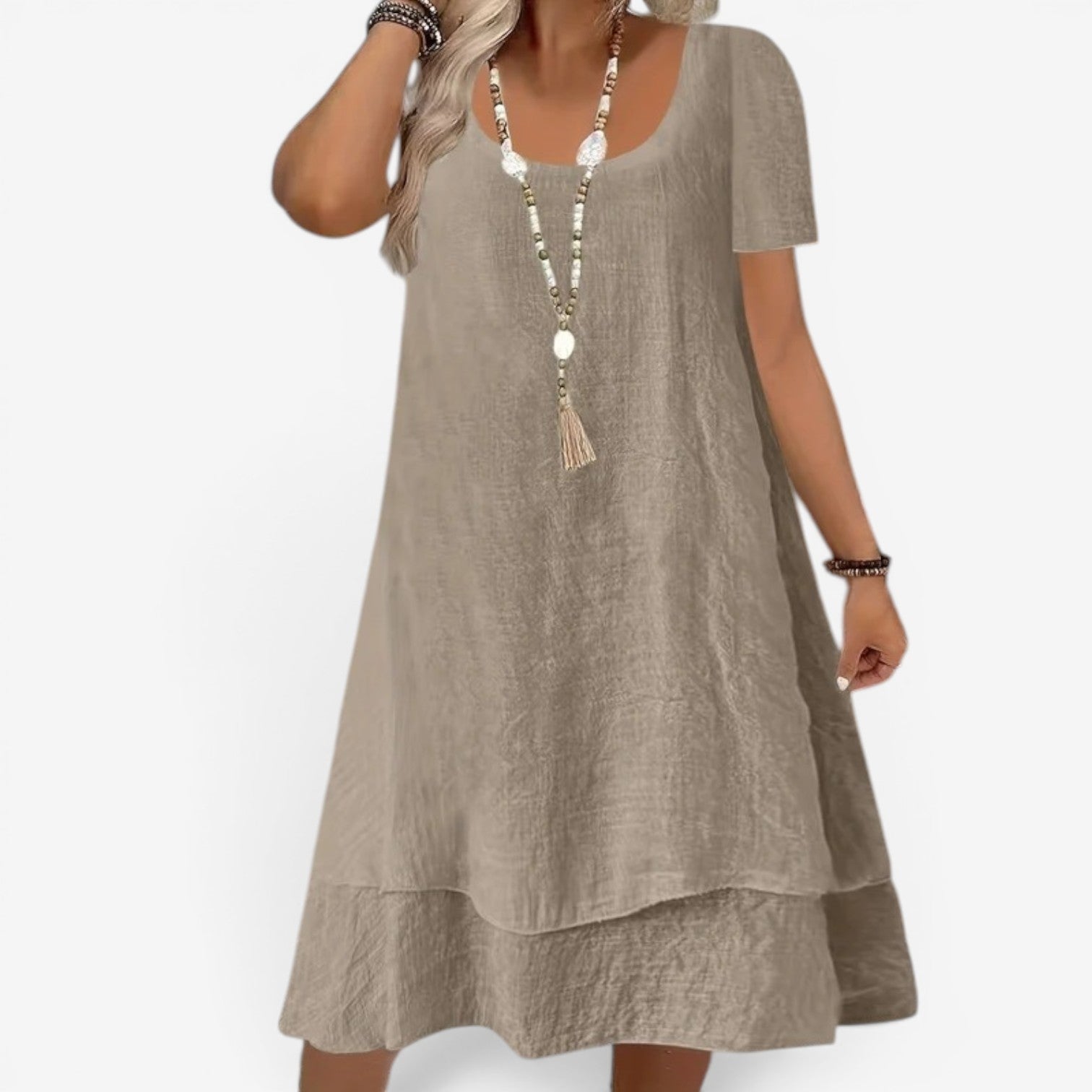 Elliane™ Robe midi à manches
