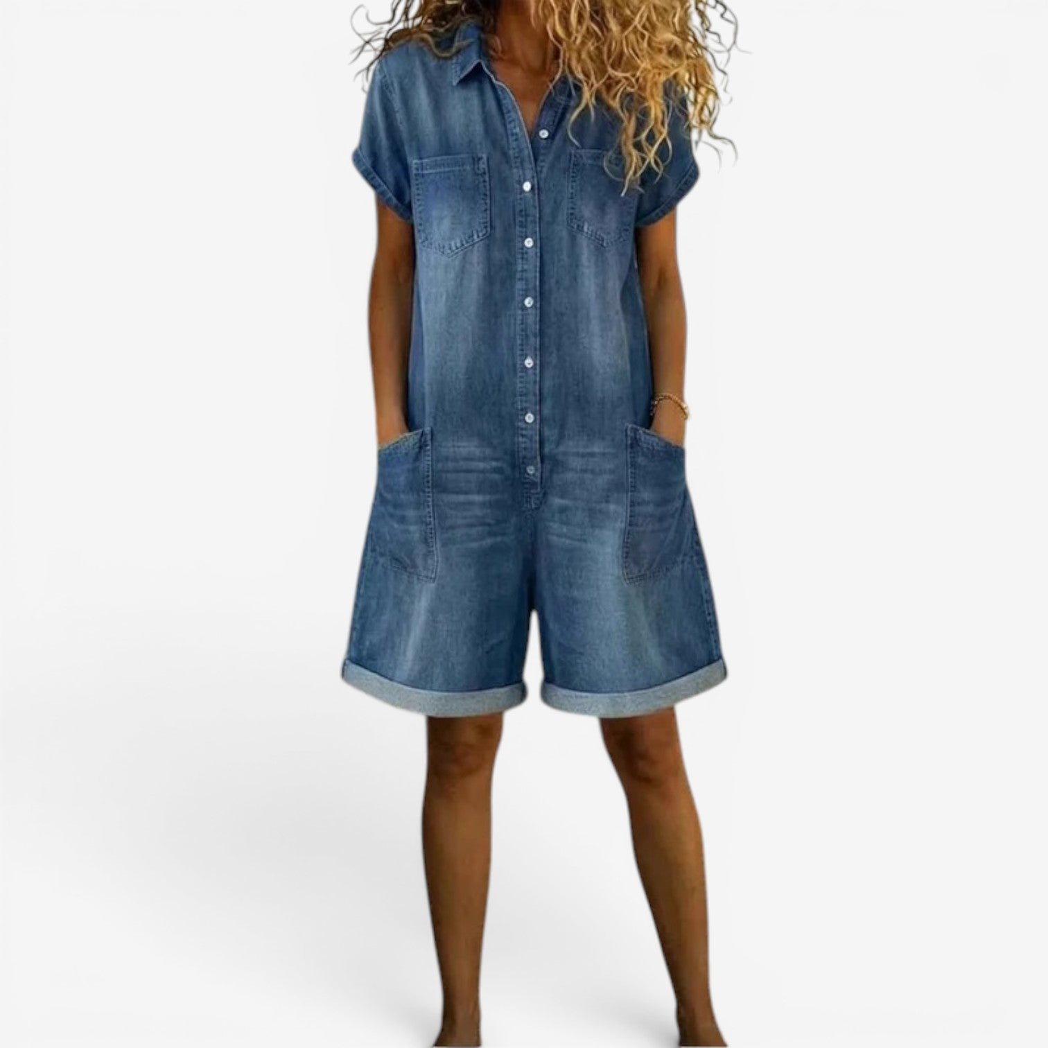 Isabella™ Combinaison courte en jean