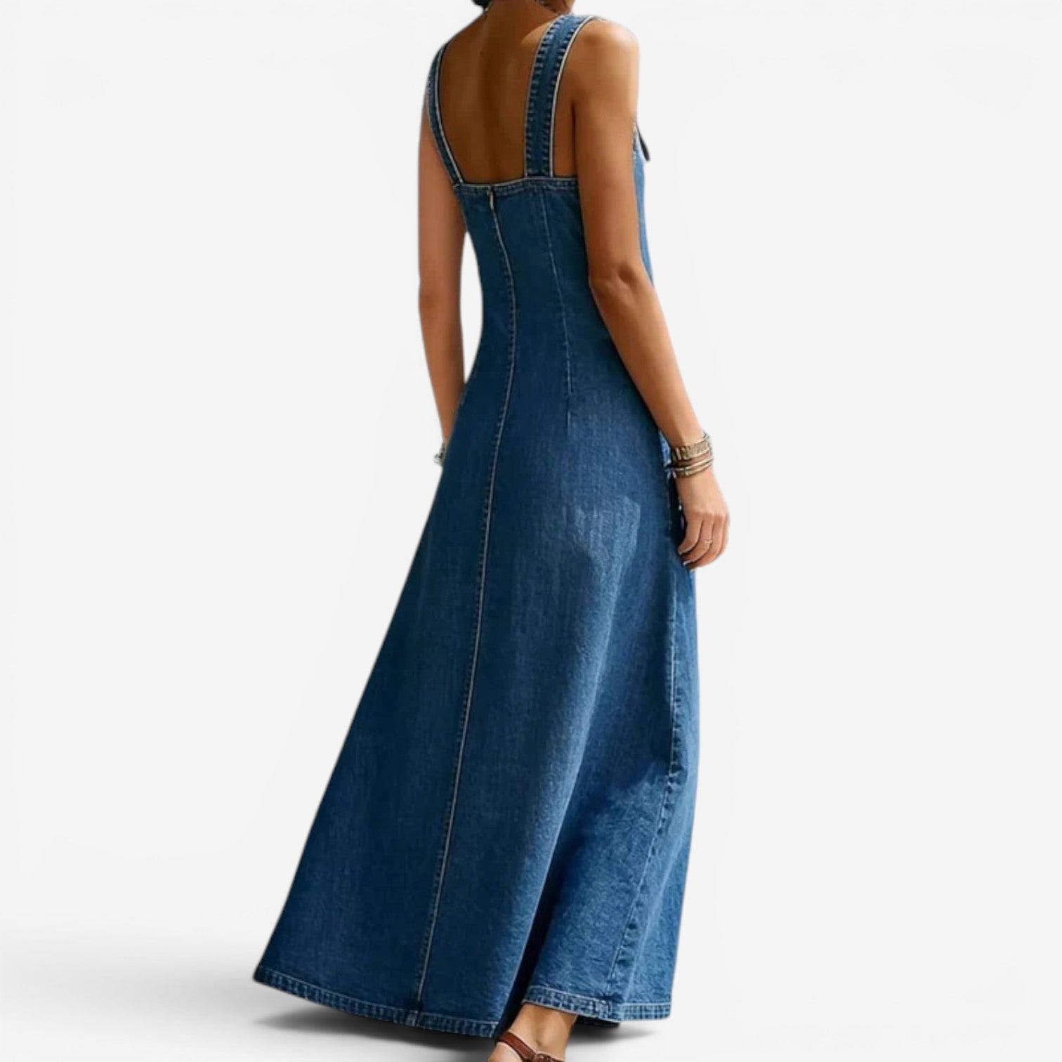 Ellen™ Robe longue en denim