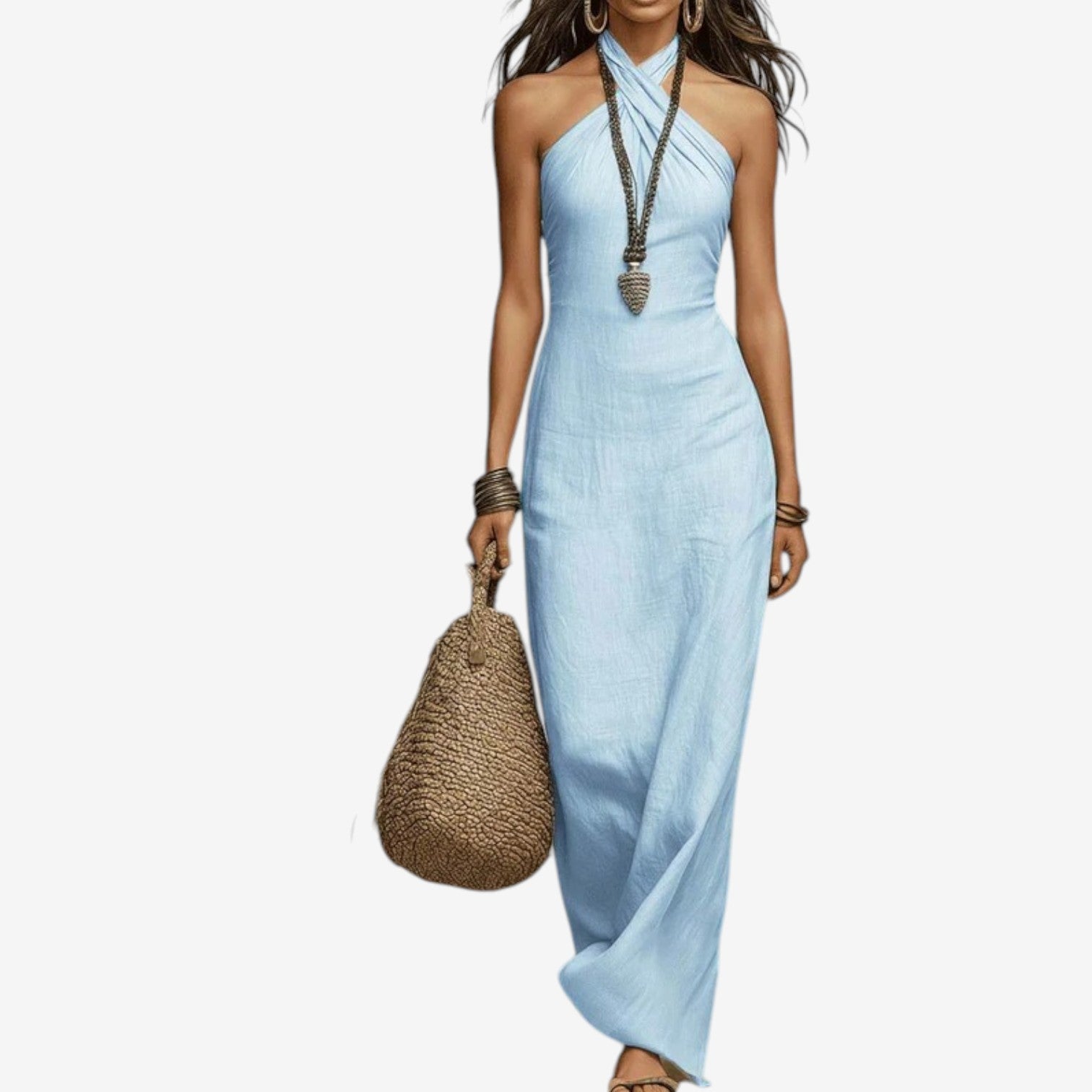 Cathleen™ Robe à encolure croisée
