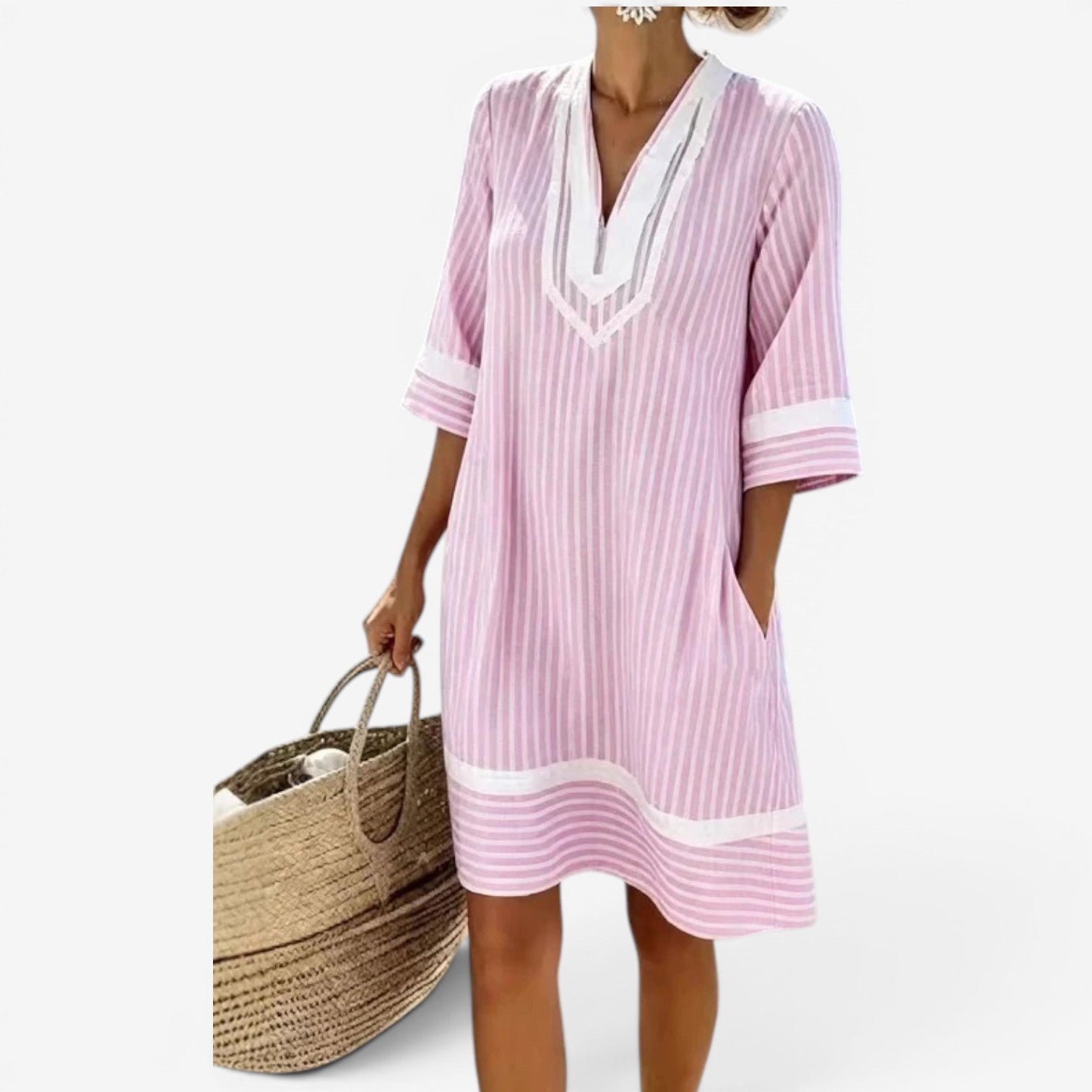 Kirsten™ Robe tunique rayée