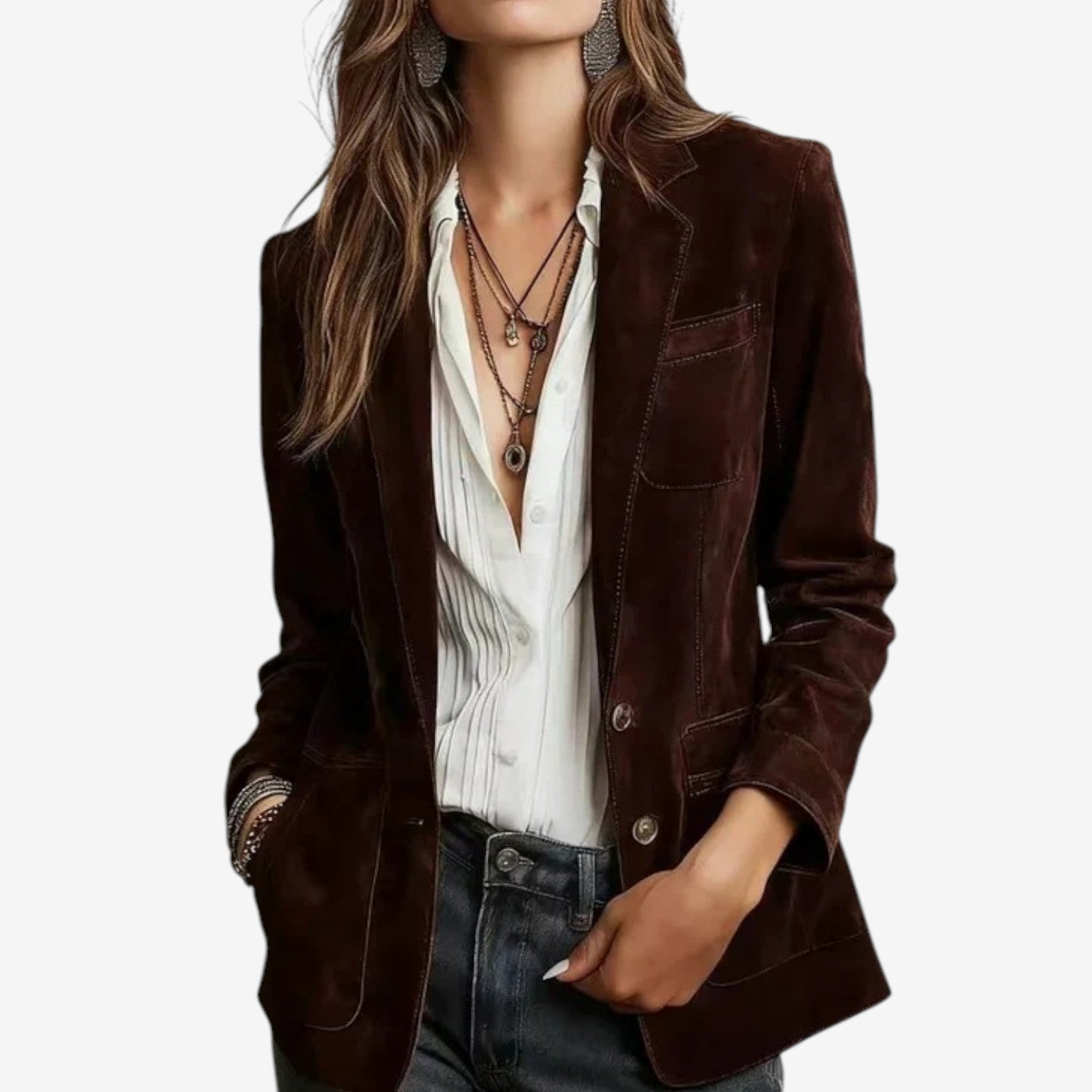 Miruna™ Ruskindsjakke