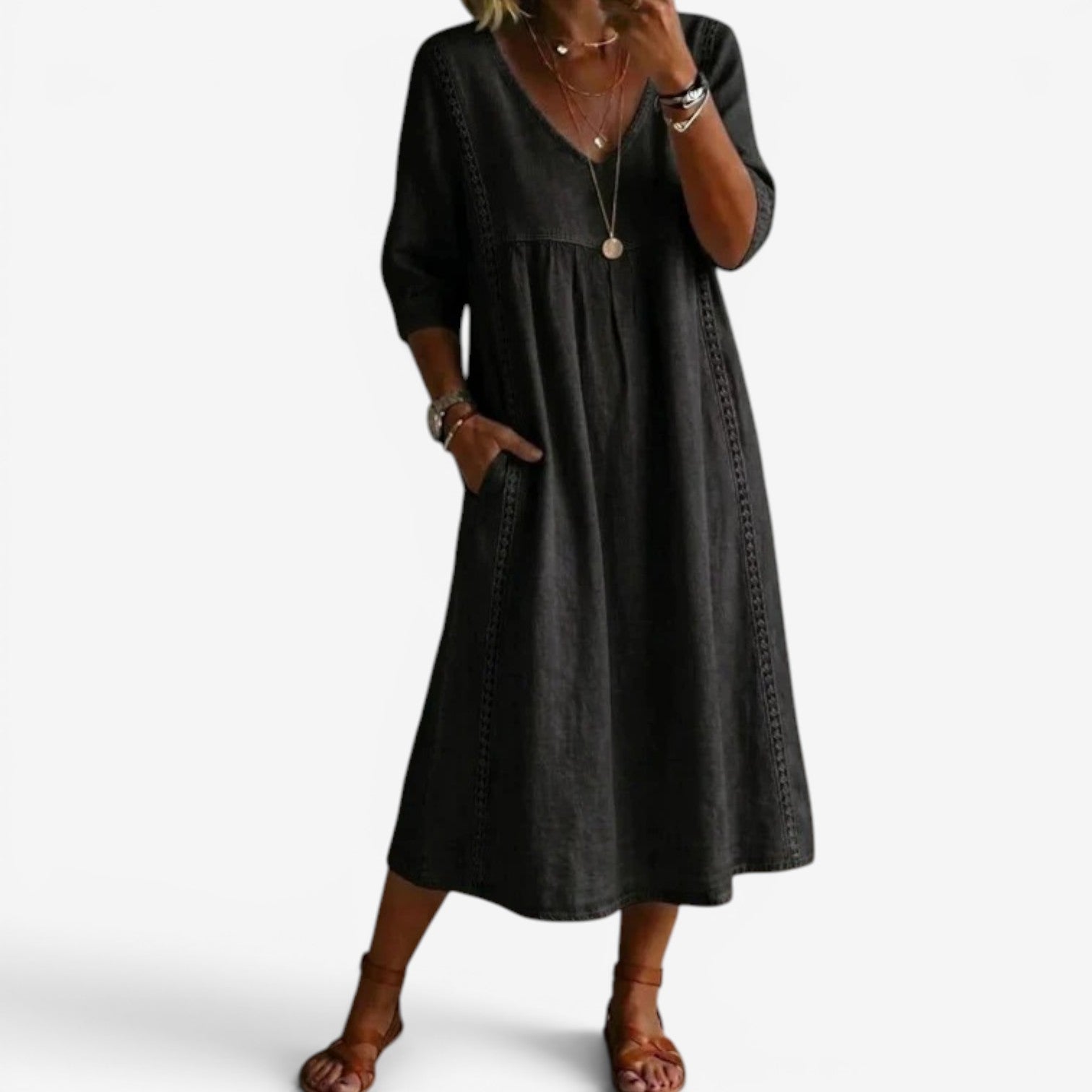 Carolline™ Robe d'été brodée