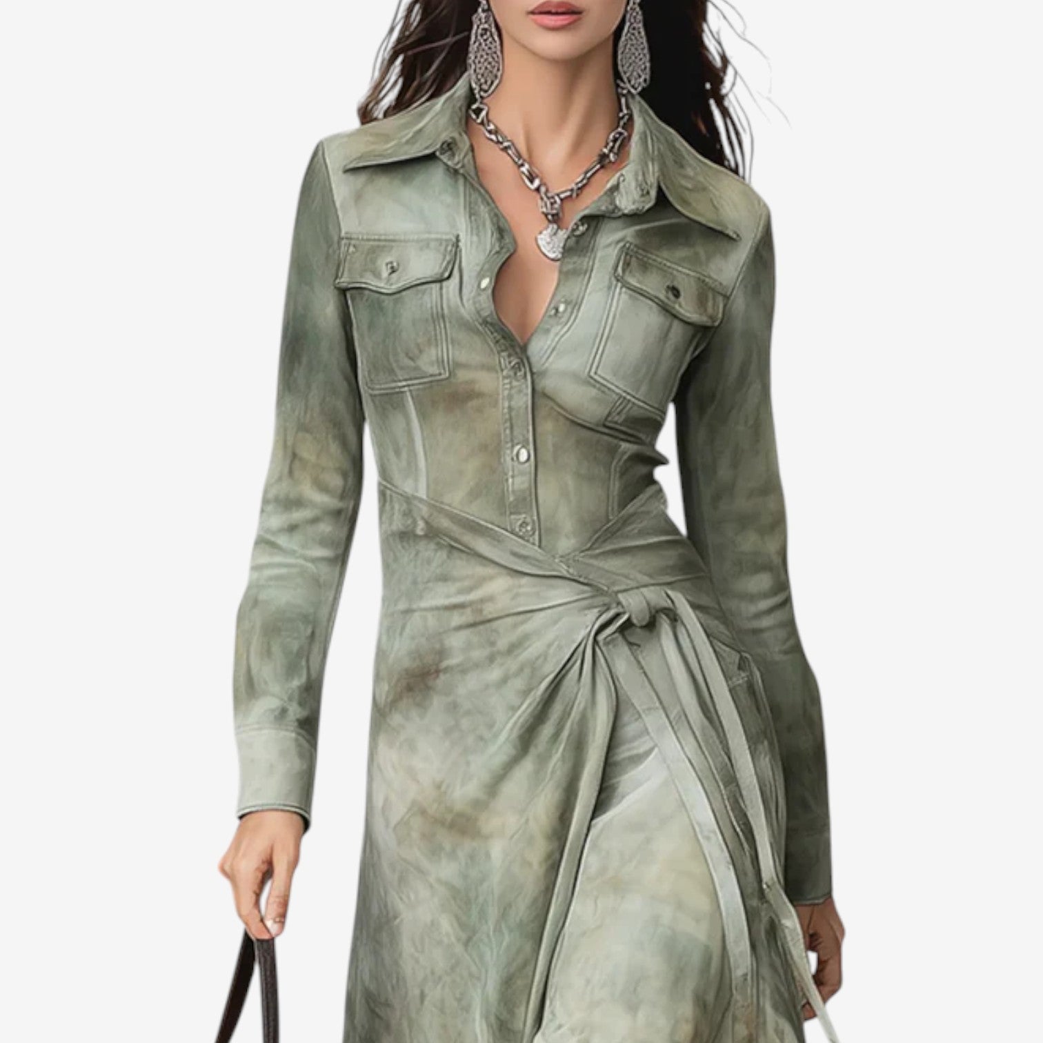 Sandie™ Maxi-kjole i westernstil