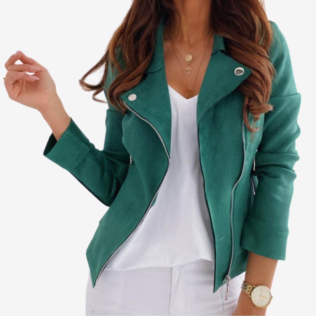 Adoria™ Veste en cuir élégante