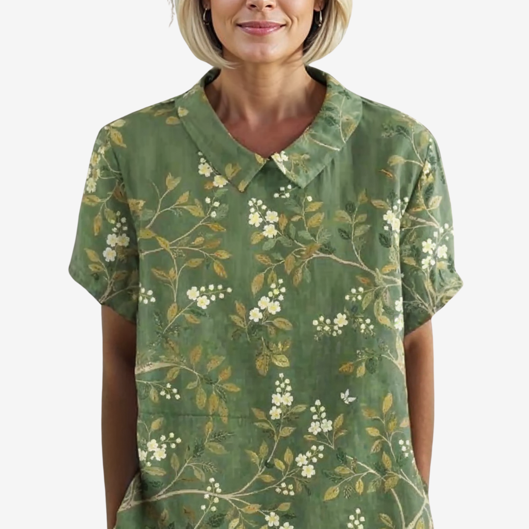 Amélie™ Blouse vintage en lin