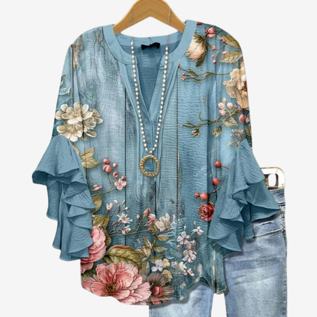 Roselina™ Boho-kjole med flæser